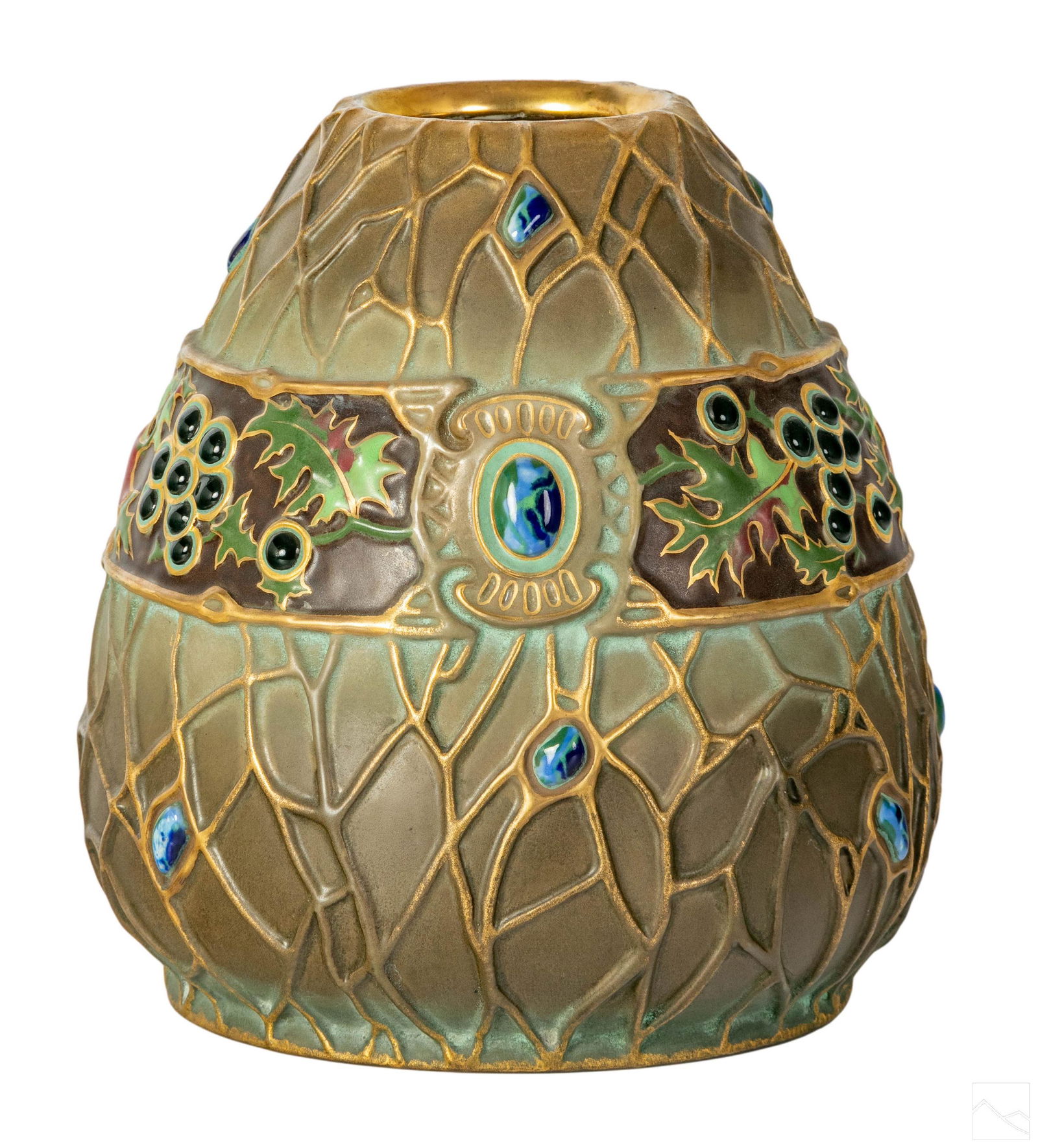 Stellmacher Teplitz Vienna Secession Pottery Vase (1 of 8)