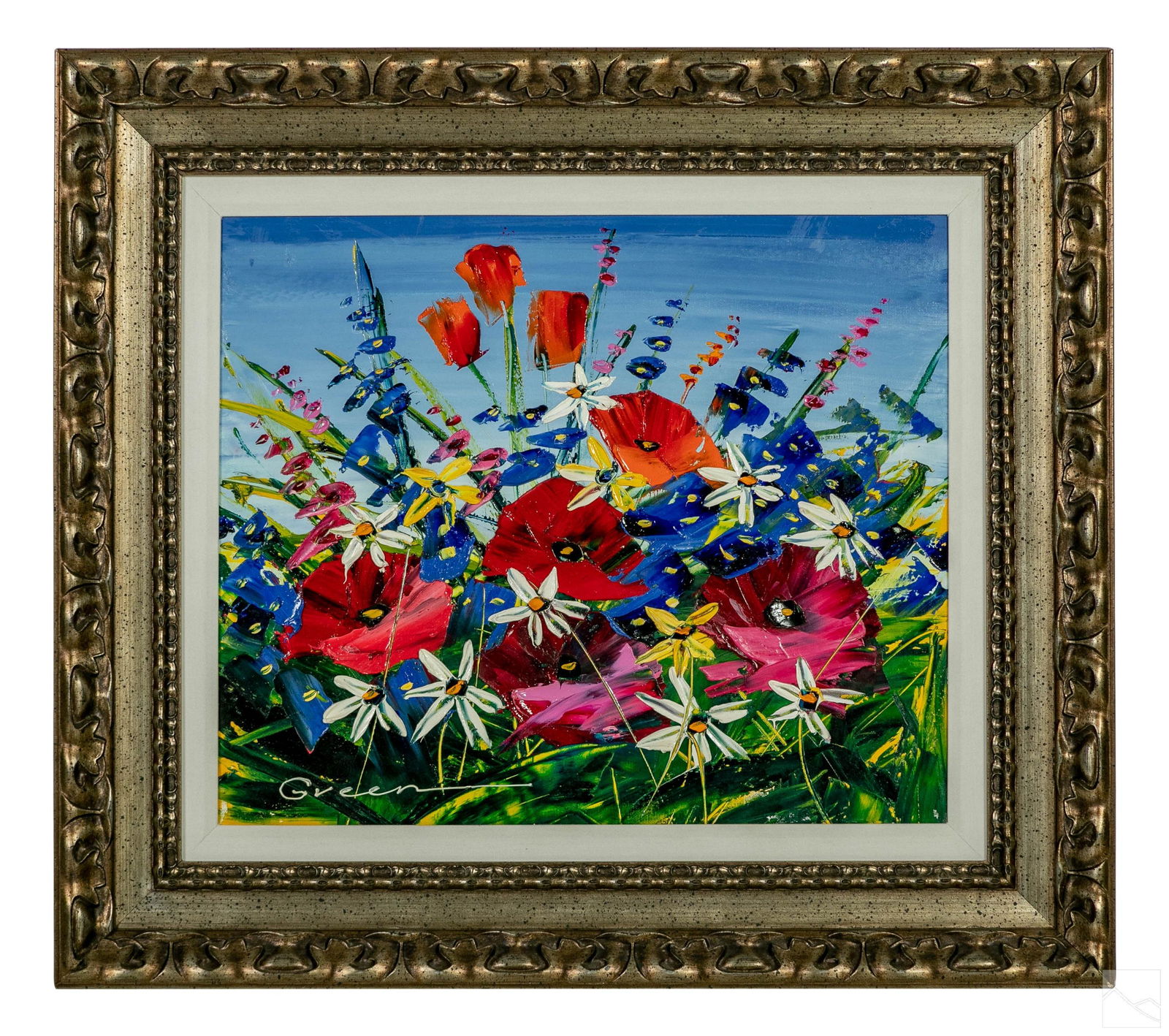 Maya Green b.1957 Modern Still Life Oil Painting (1 of 4)