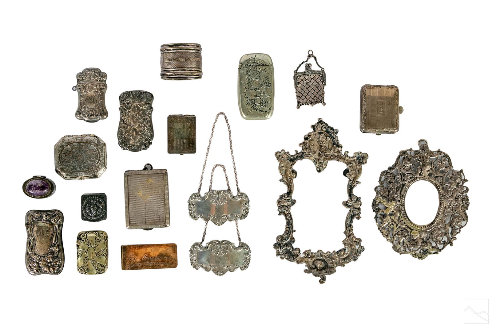 Sterling Silver Frames Lighters Match Holders 508g (1 of 8)