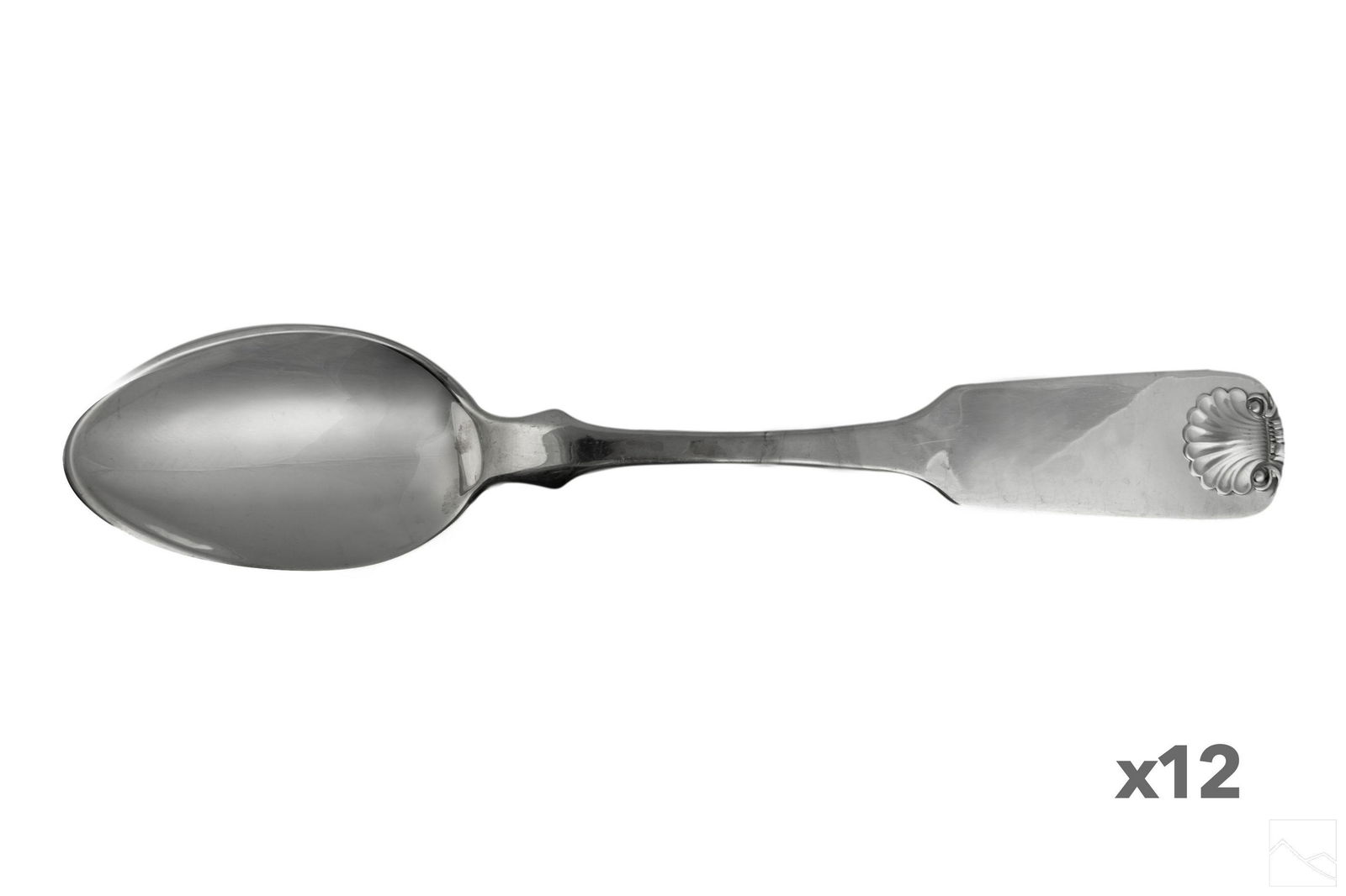 Cartier Sterling Silver Shell Tea Spoons 12pc 404g (1 of 4)