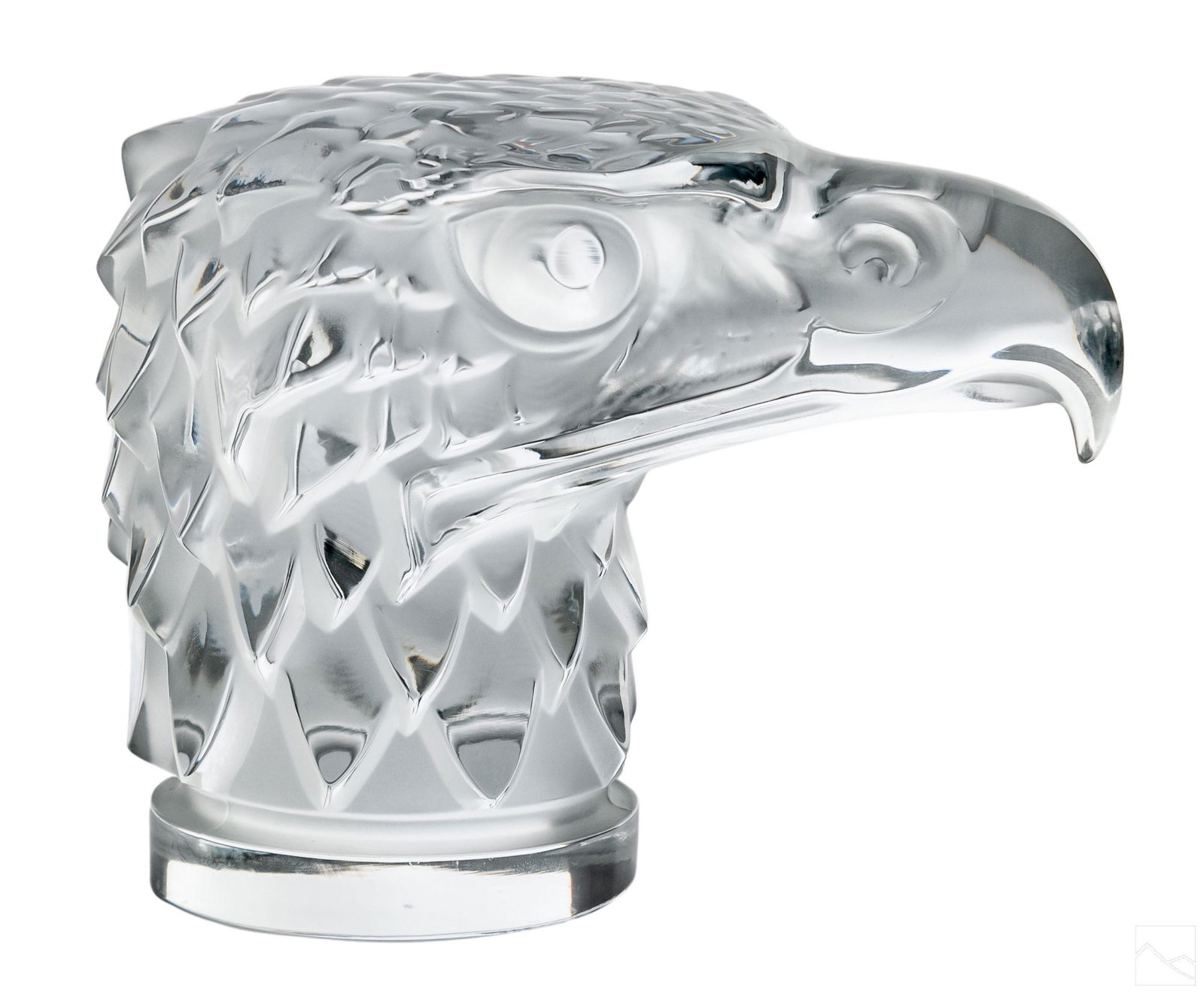 Lalique French Crystal Eagle Hood Ornament Statue (1 of 5)