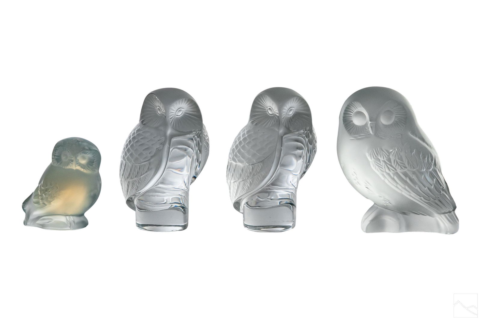 Lalique French Crystal Owl Bird Wildlife Figurines (1 of 5)