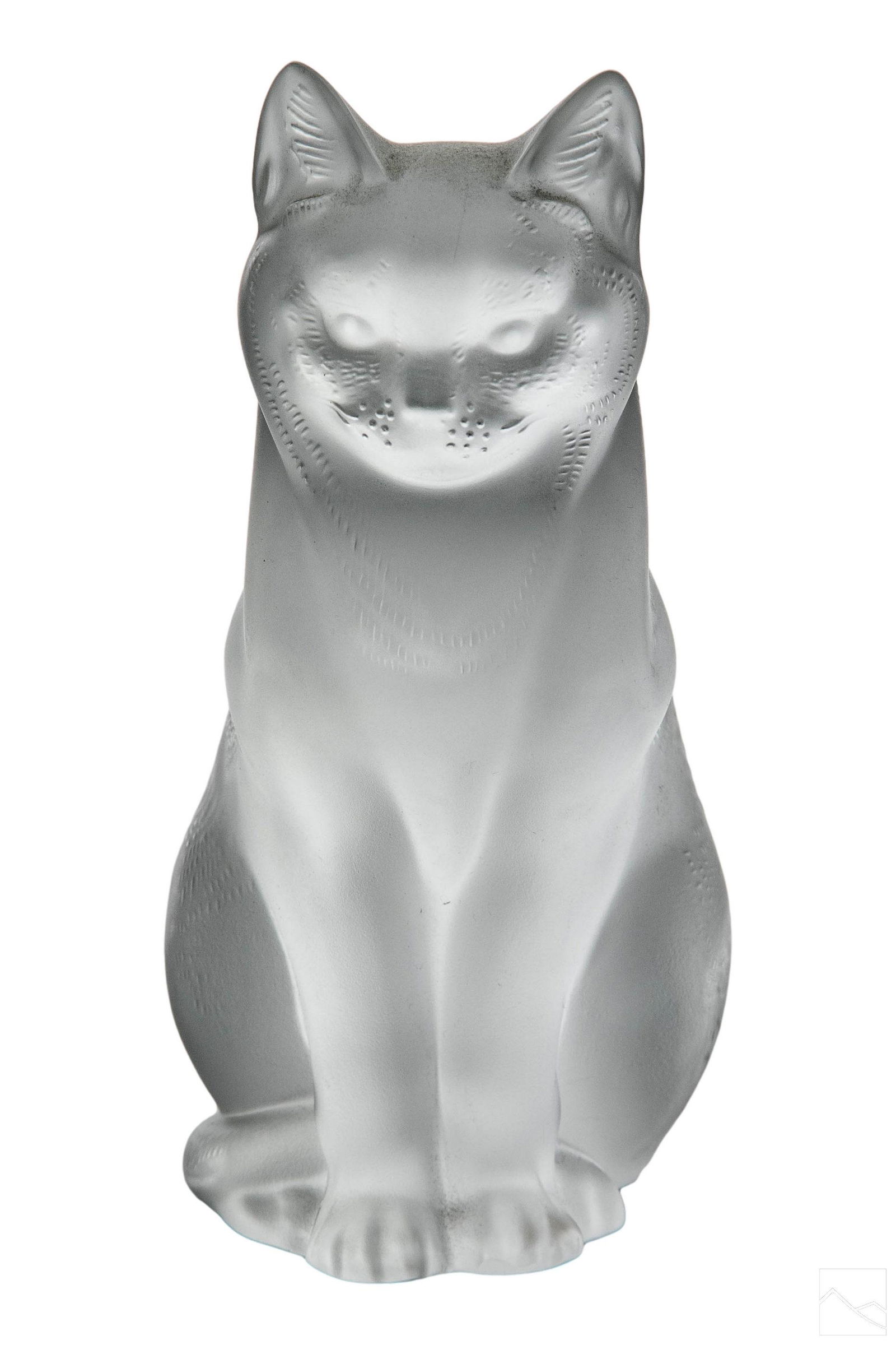 Lalique French Crystal Frosted Cat Glass Sculpture (1 of 7)