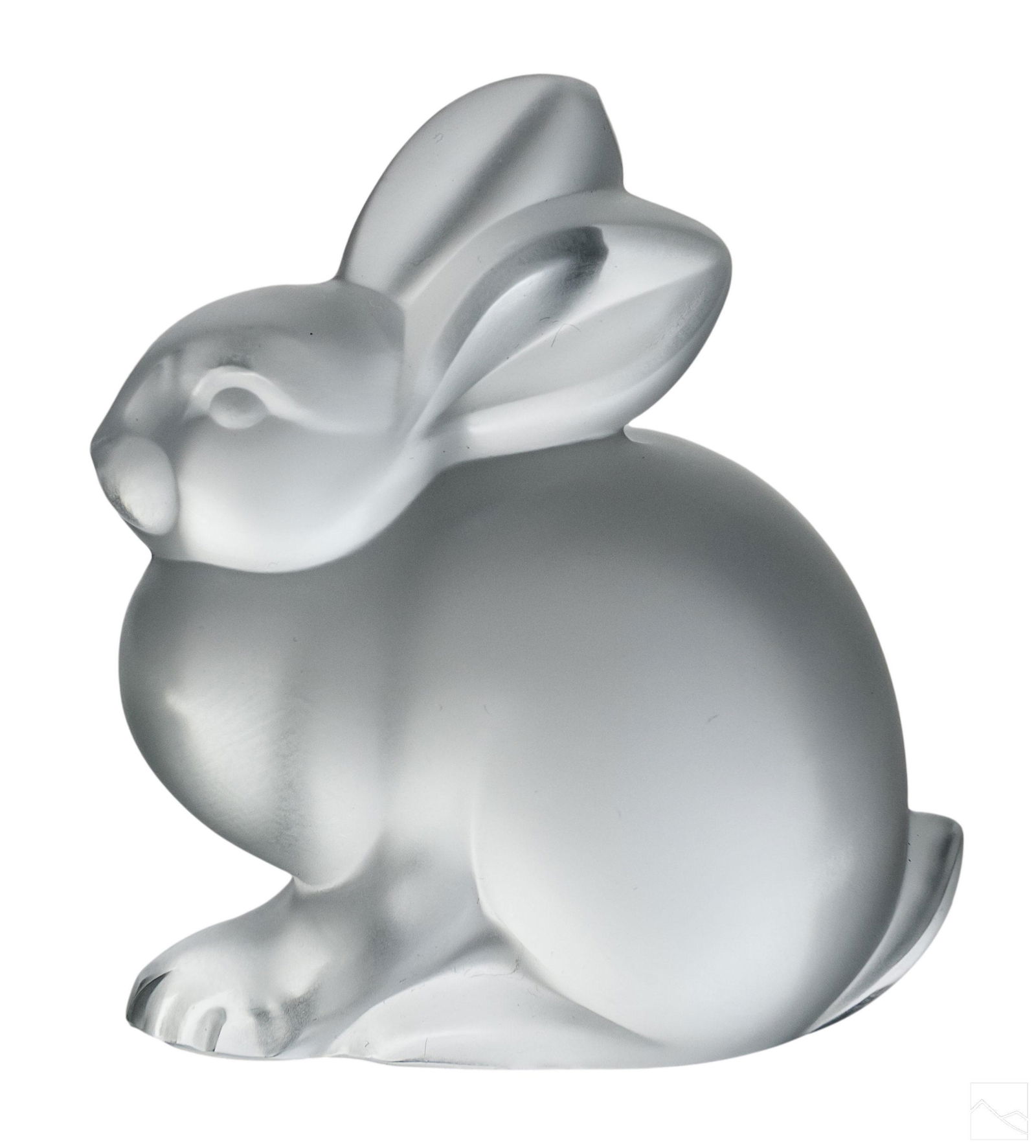 Lalique French Crystal Rabbit Paperweight Figurine (1 of 6)
