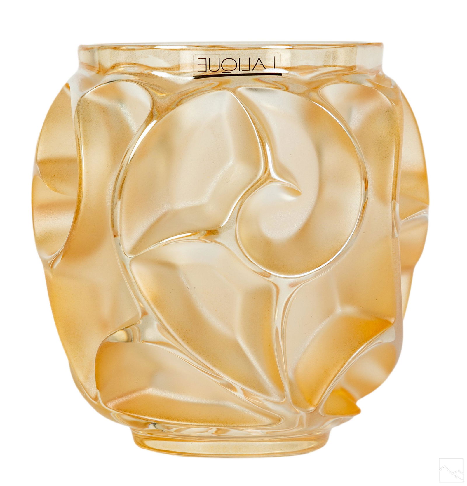 Lalique French Crystal TOURBILLONS Luster Urn Vase (1 of 7)
