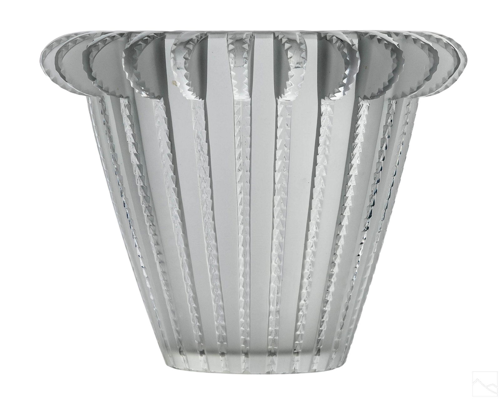 Lalique French Crystal ROYAT Ribbed and Lobed Vase (1 of 5)