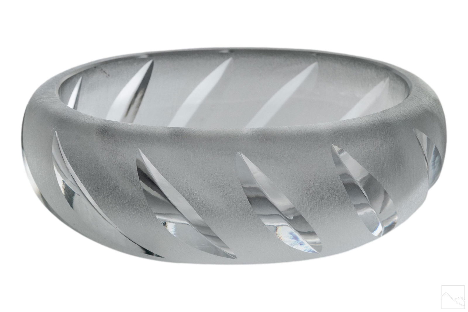 Lalique French Crystal YSEULT Modernist Candy Bowl (1 of 5)