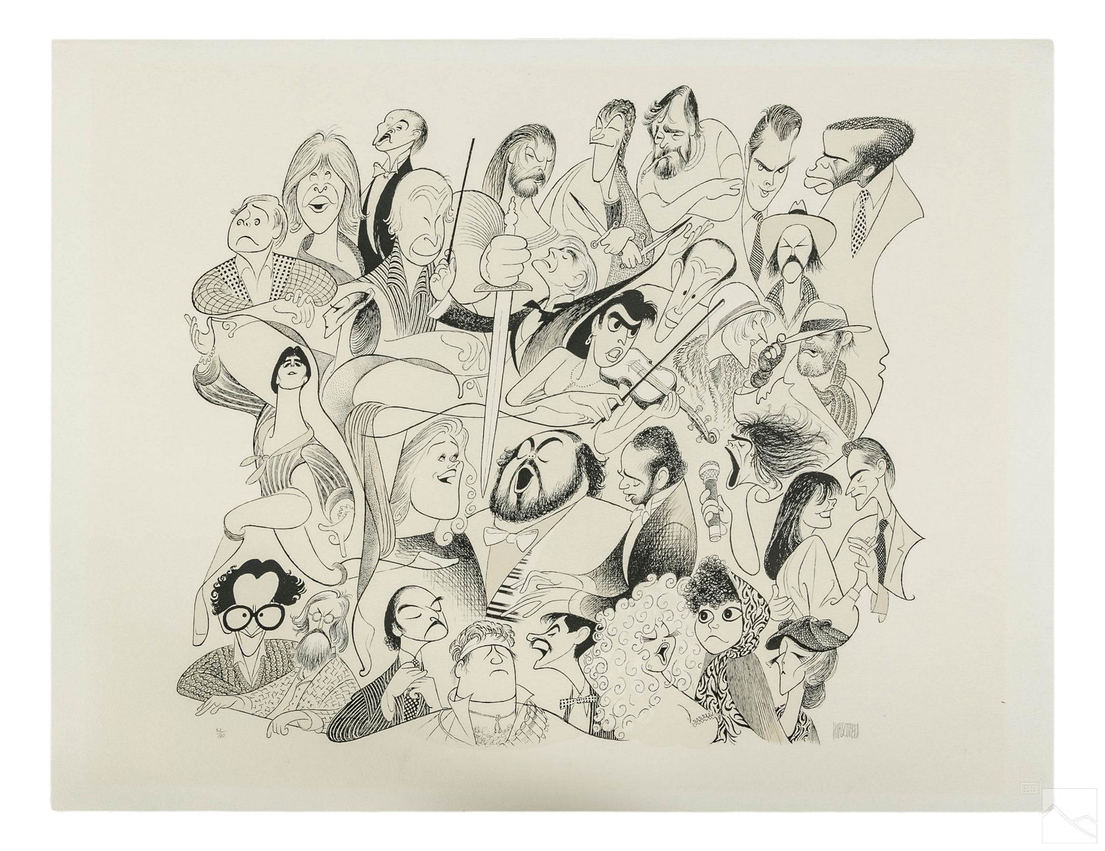 Al Hirschfeld 1903-2003 NEW SEASON 1987-1988 Litho (1 of 6)