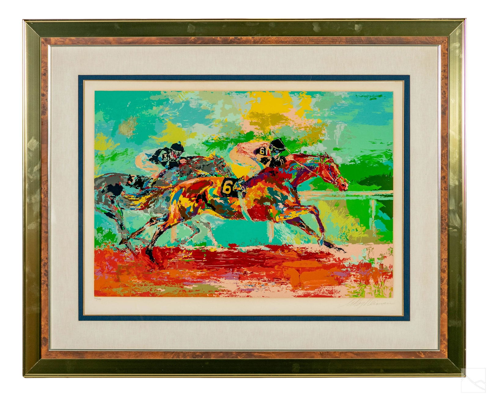 LeRoy Neiman 1921-2012 Equine Art Serigraph SIGNED (1 of 5)