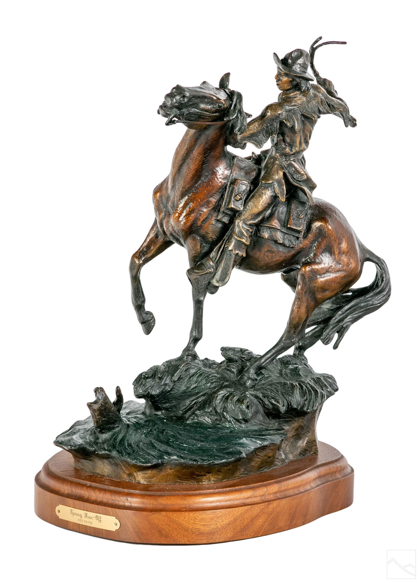 Ken Payne 1938-2012 Bronze Western Cowboy Statue (1 of 7)