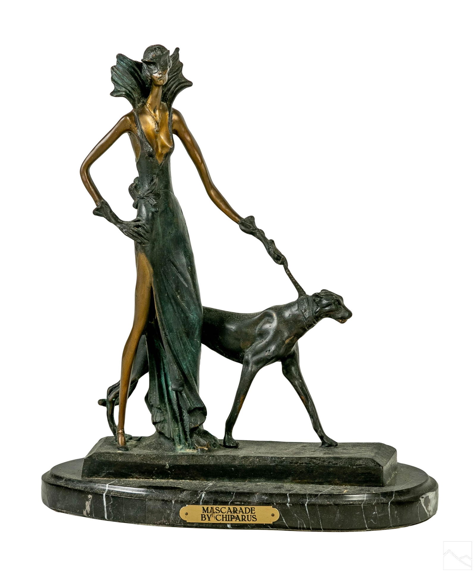 Bronze Masquerade Sculpture after Demetre Chiparus (1 of 6)