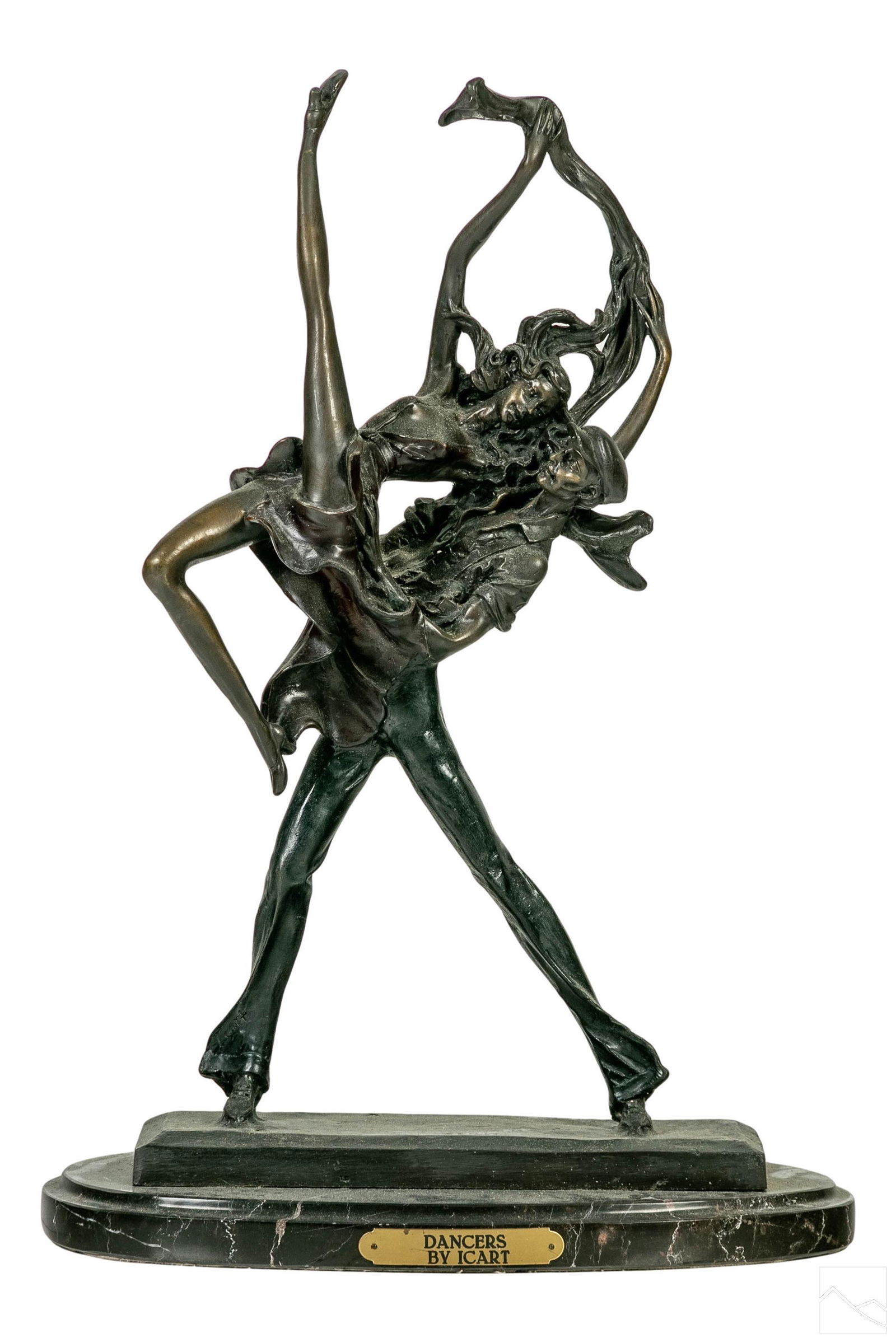 Bronze Figural Dancers Sculpture after Louis Icart (1 of 7)