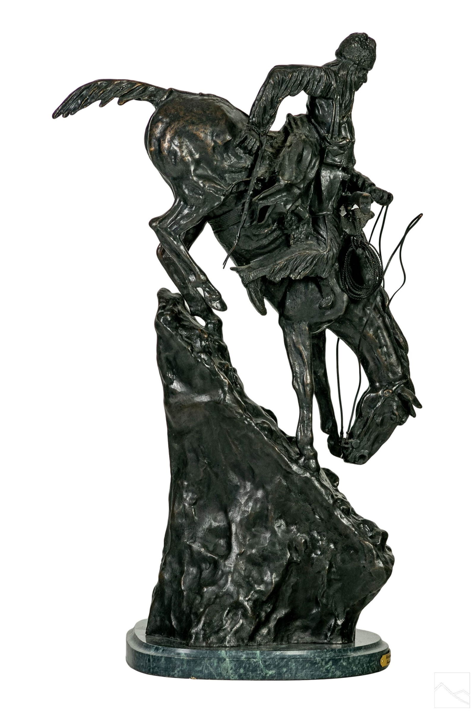 Bronze Western Cowboy Sculpture after F. Remington (1 of 7)