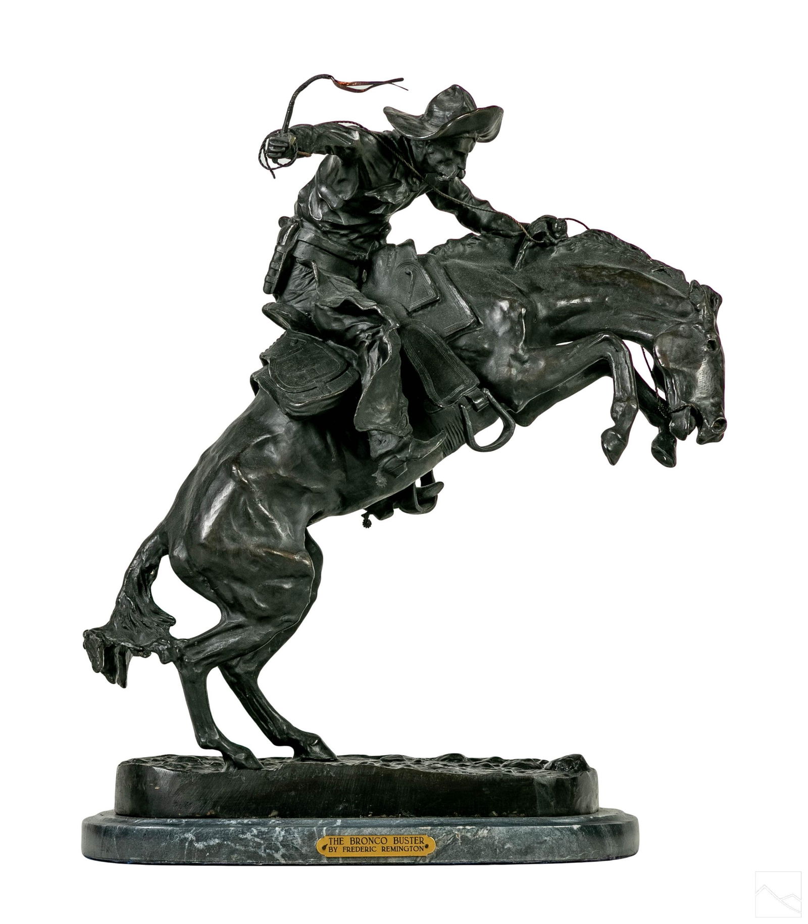 Bronze Western Cowboy Sculpture after F. Remington (1 of 7)