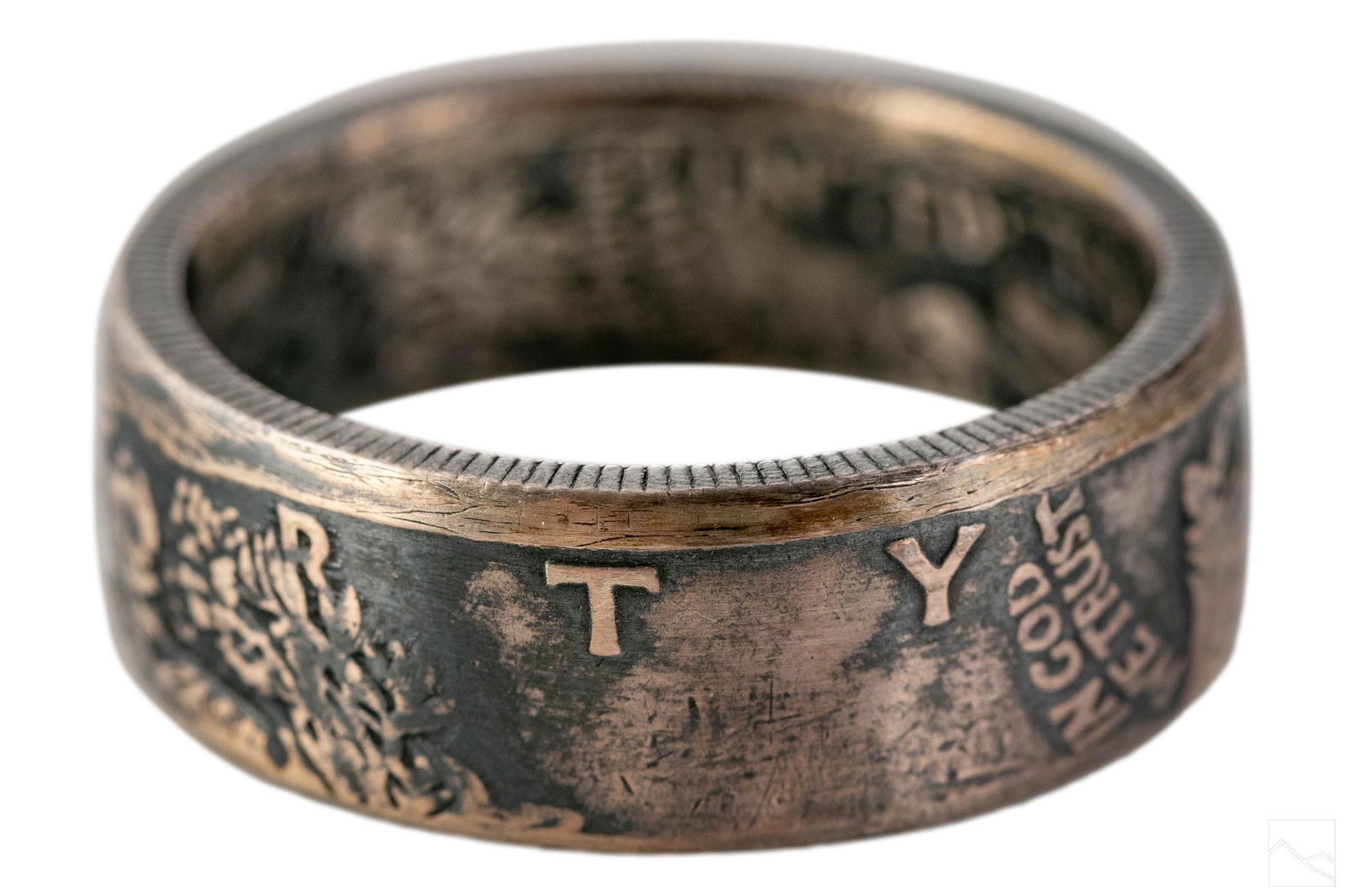 Walking Liberty Half Dollar 1935 Silver Coin Ring (1 of 4)