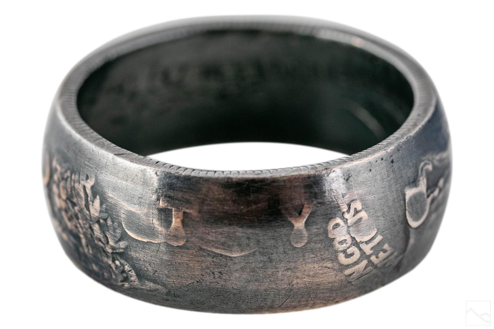 Walking Liberty Half Dollar 1935 Silver Coin Ring (1 of 4)