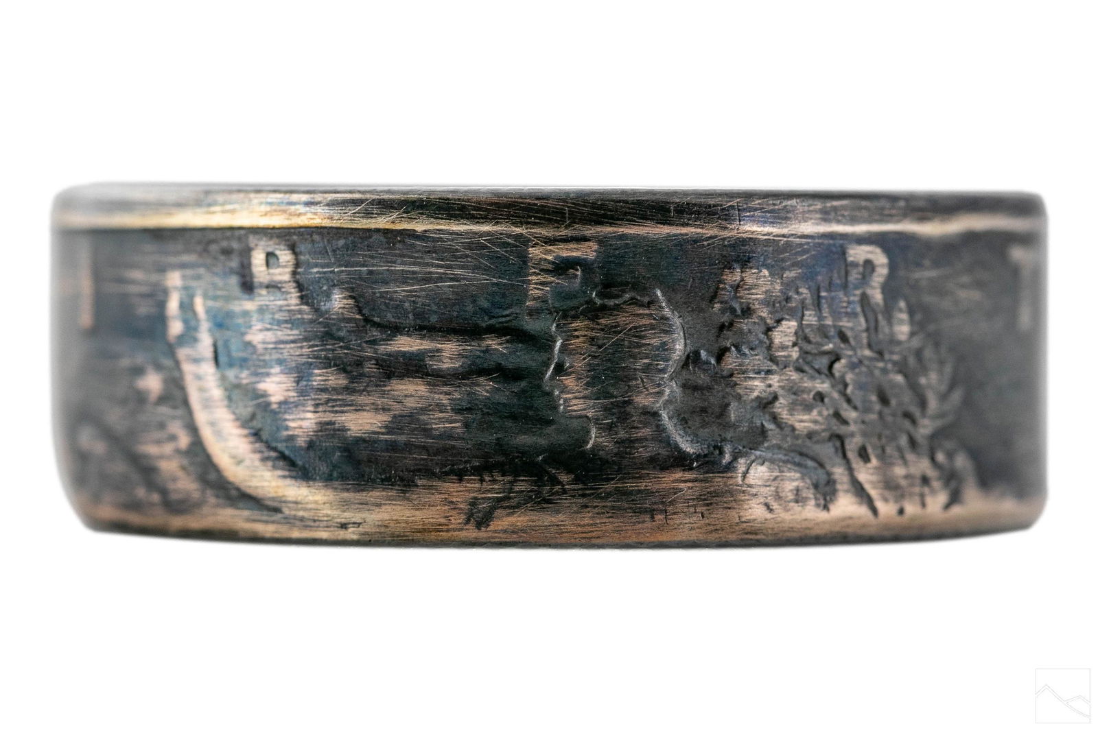 Walking Liberty Half Dollar 1937 Silver Coin Ring (1 of 4)