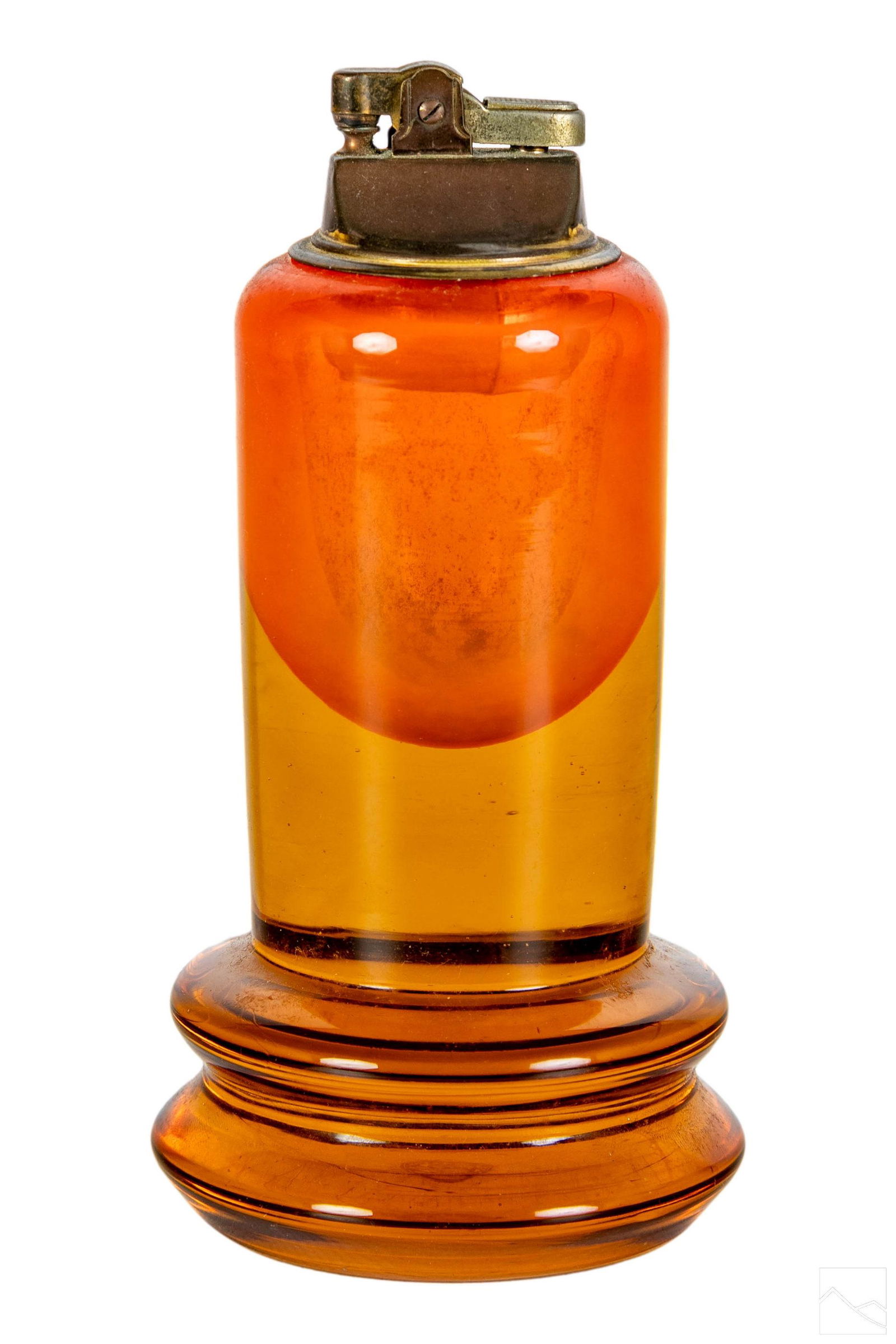 Baccarat French Deco Amber Glass Cigarette Lighter (1 of 7)