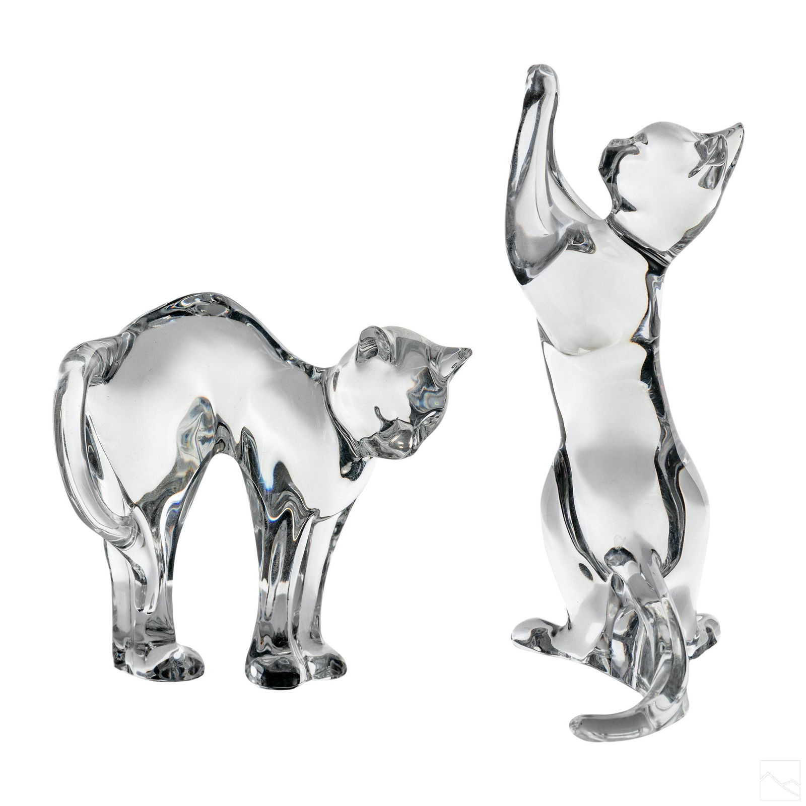 Baccarat French Crystal Animal Feline Cat Statues (1 of 15)