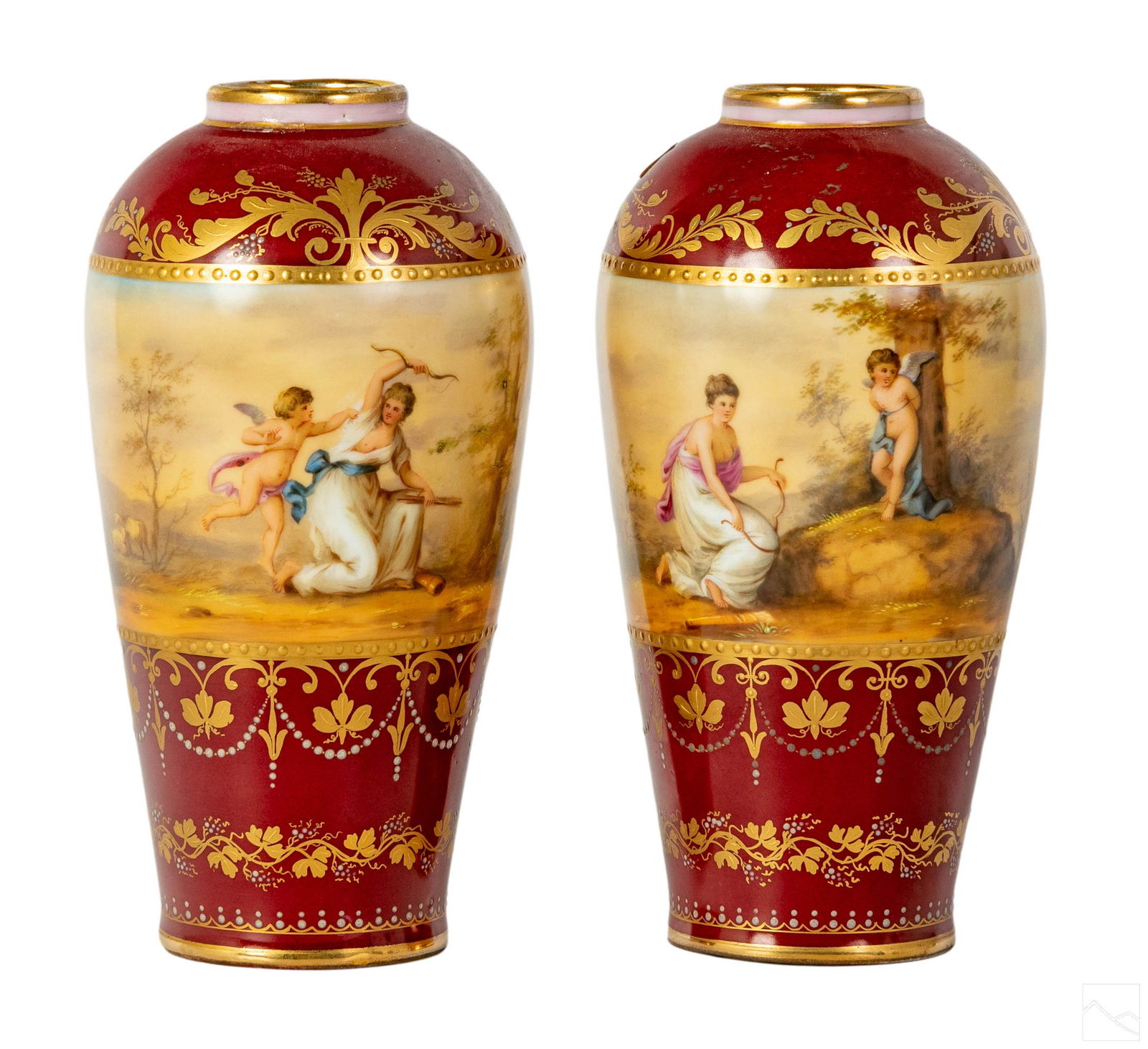 Royal Vienna Austrian Porcelain Neoclassical Vases (1 of 9)