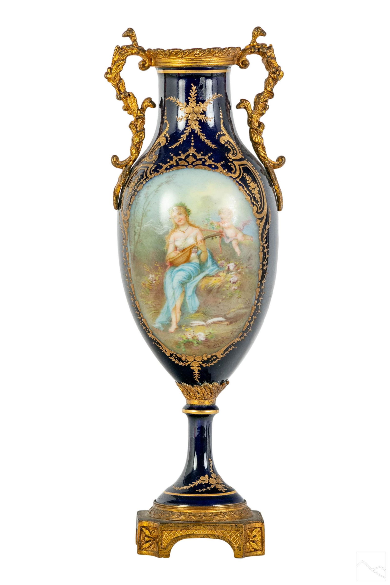 Sevres French Porcelain Neoclassical Figural Vase (1 of 8)