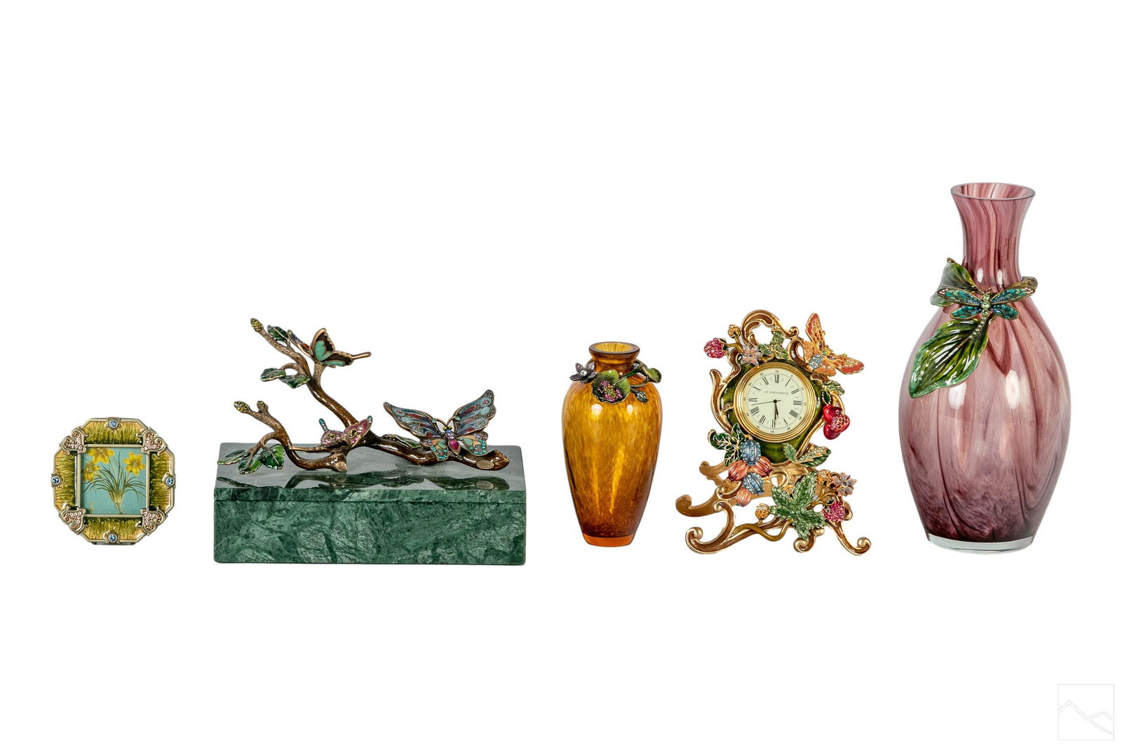 Jay Strongwater Designer Clock Vases Box Frame LOT (1 of 9)