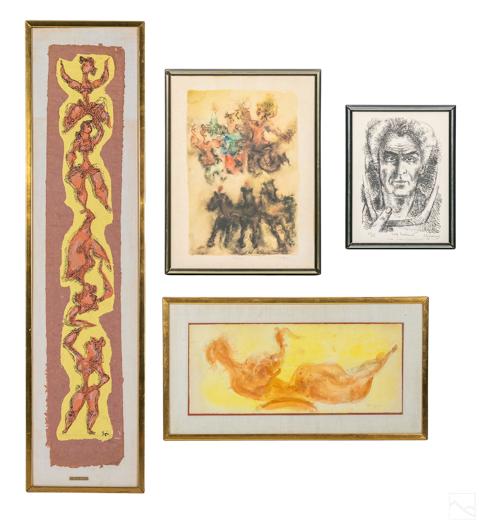 Chaim Gross 1904-1991 Abstract Drawing and Prints (1 of 18)