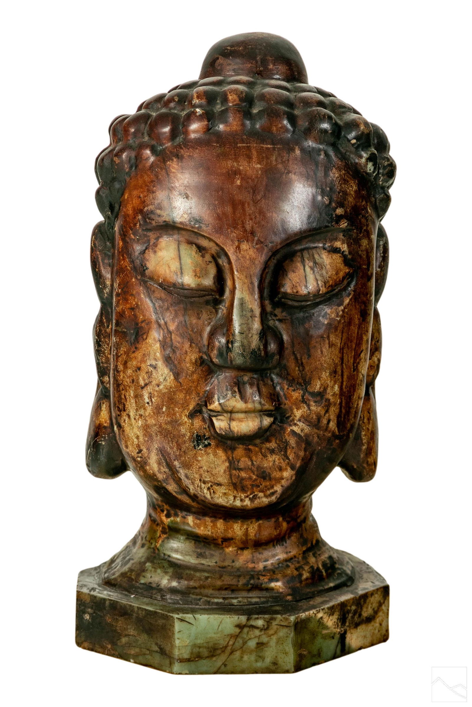 Carved Stone BUDDHA OF COMPASSION Bust Sculpture (1 of 5)