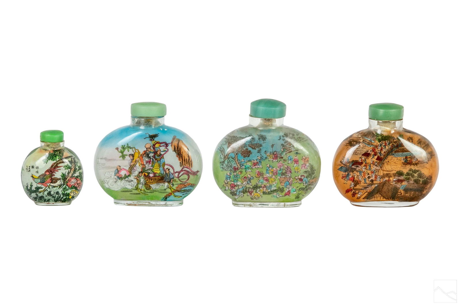 Chinese Antique Immortal & Landscape Snuff Bottles (1 of 6)