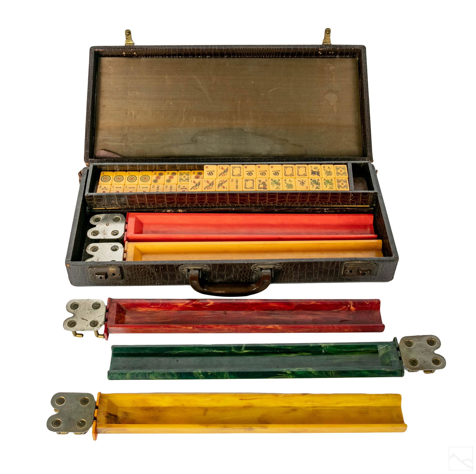 Chinese Early 20C. Traveling Bakelite Mahjong Set (1 of 5)