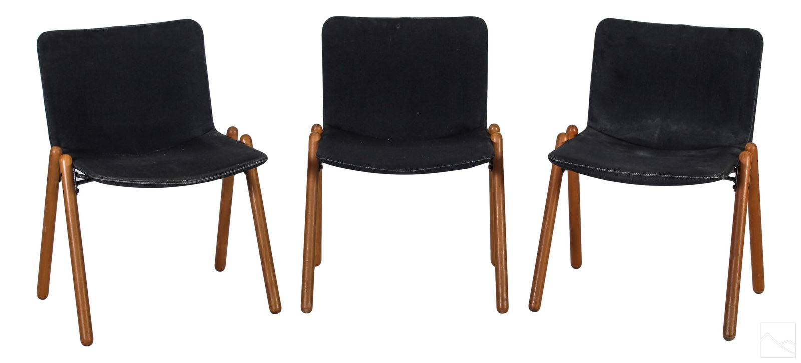 Danish Mid Century Modern Teak Wood Chairs 3pc SET (1 of 5)