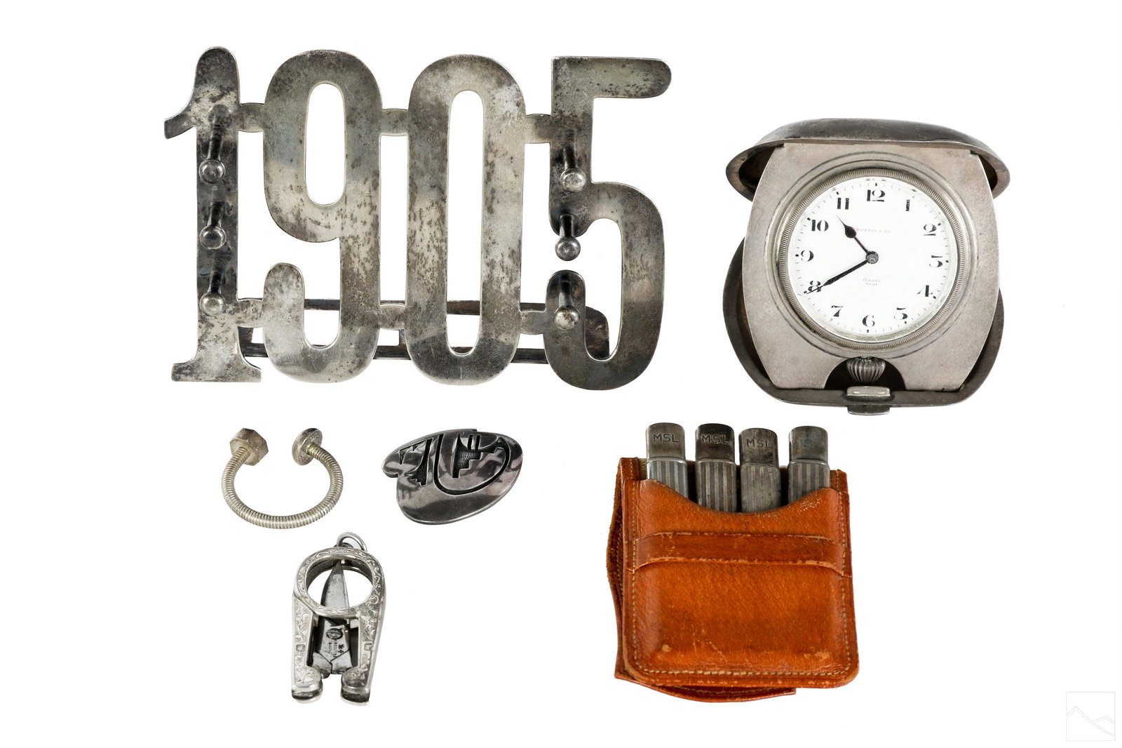 Tiffany Rogers Sterling Silver Clock Grooming LOT (1 of 5)