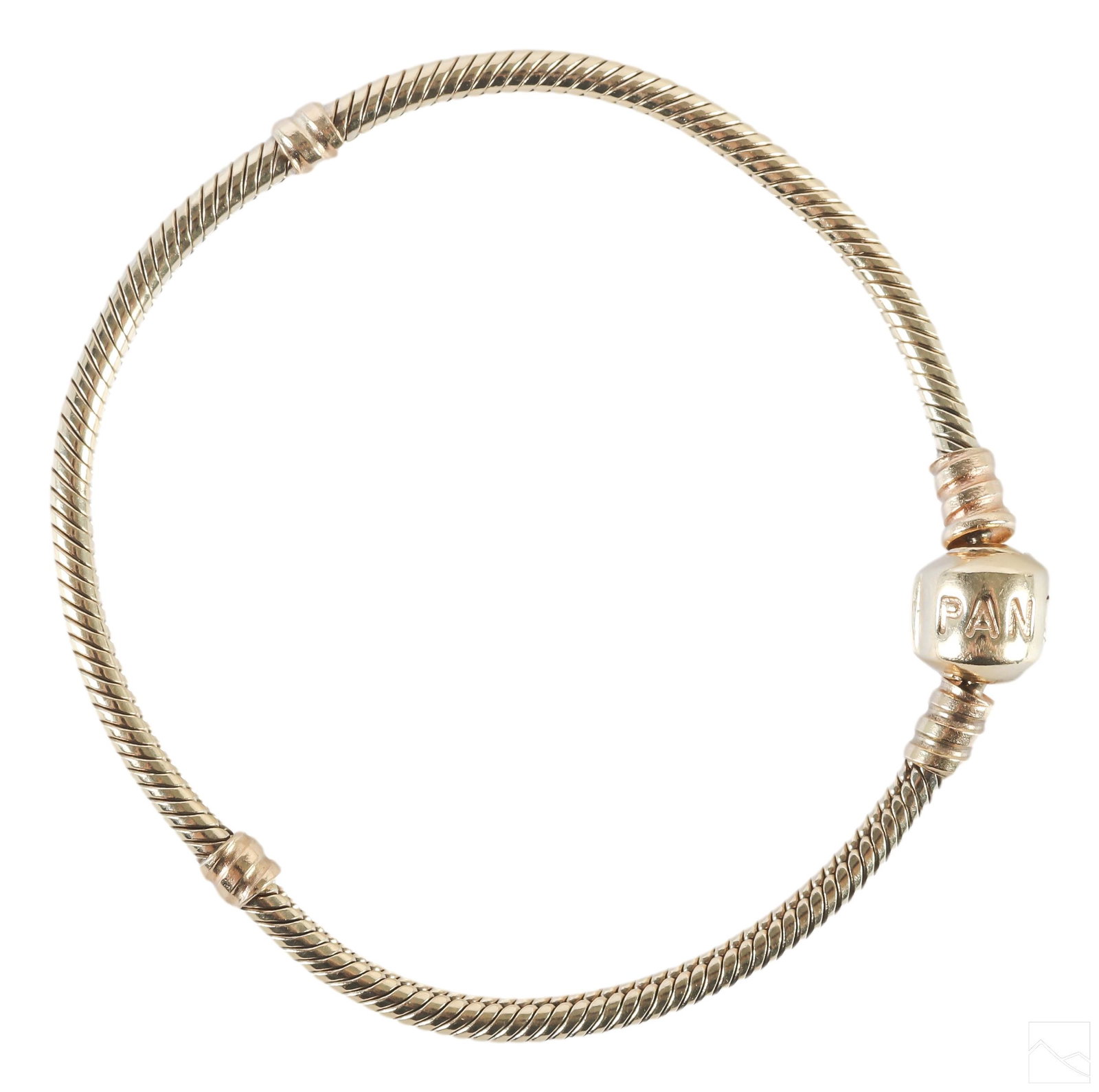 14K Gold Designer Ladies Pandora 7" Cable Bracelet (1 of 4)