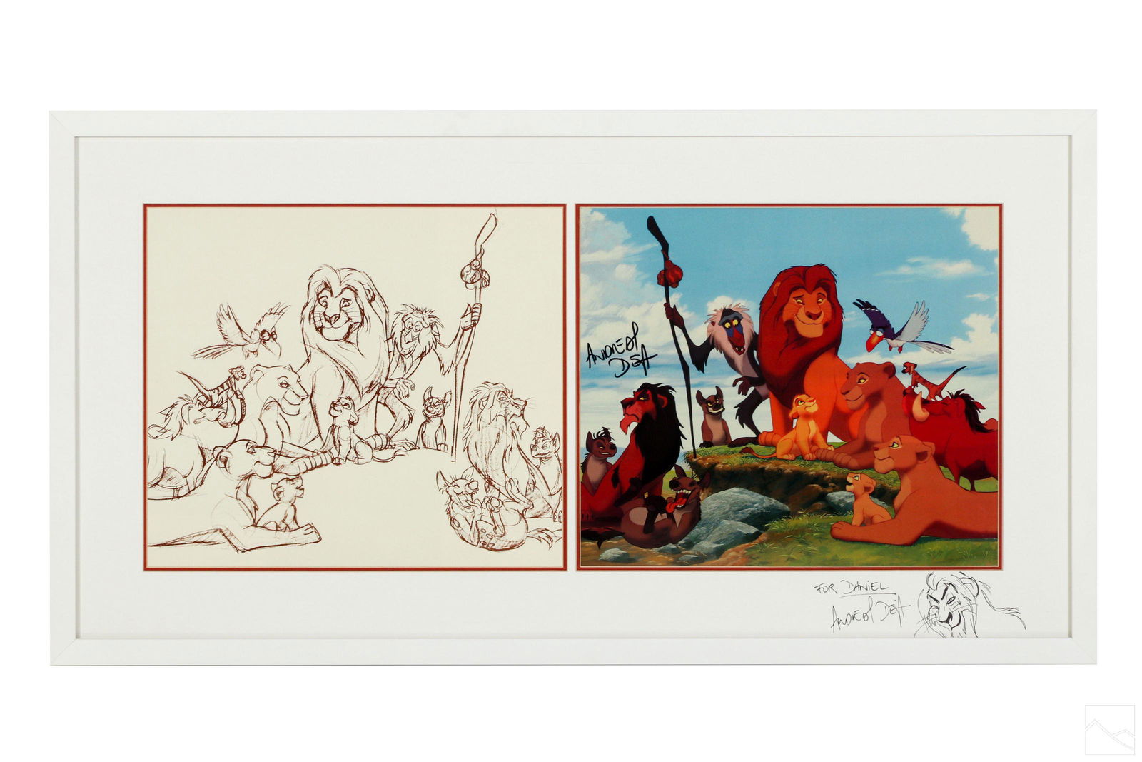 Disney lion sales king lithograph value