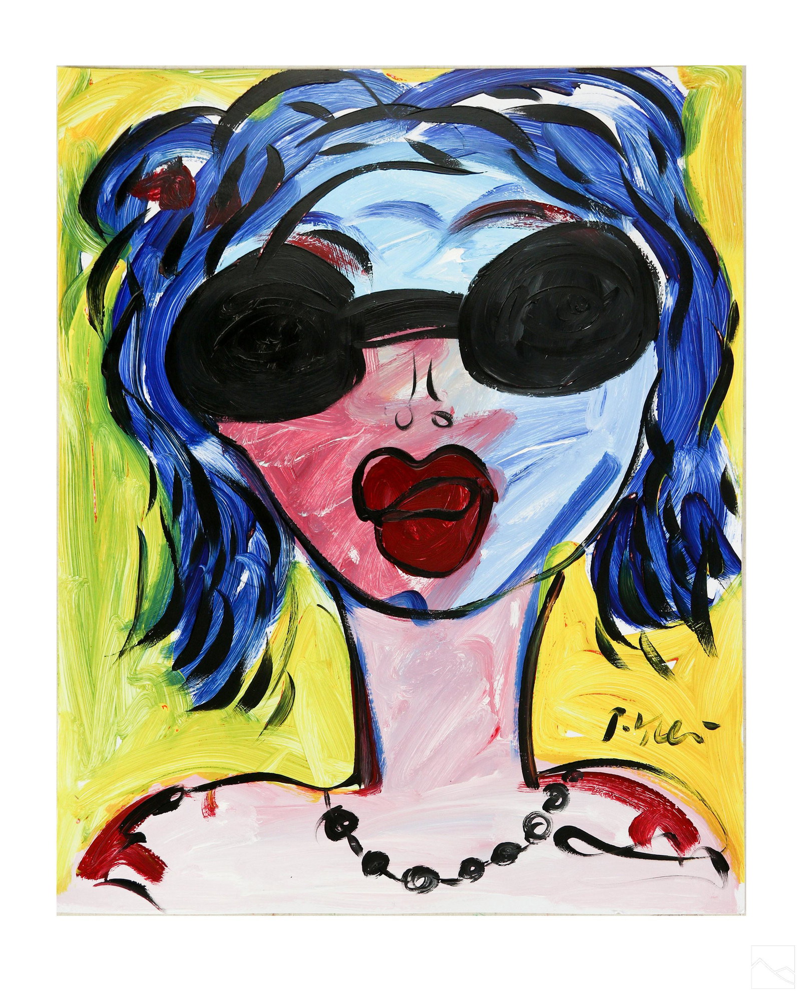 Peter Keil b.1942 Coco Chanel Portrait Painting (1 of 5)
