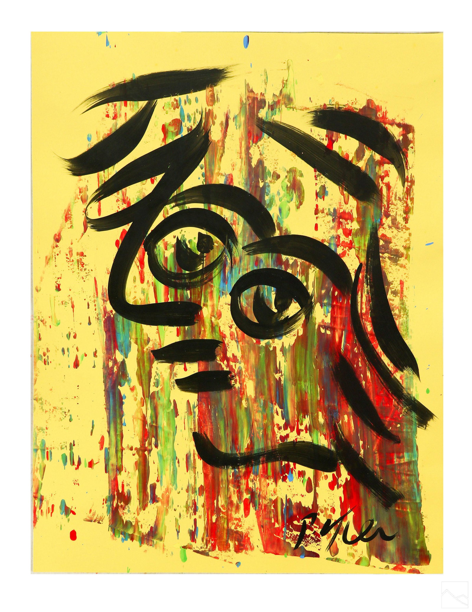 Peter Keil b.1942 Picasso Study Portrait Painting (1 of 5)