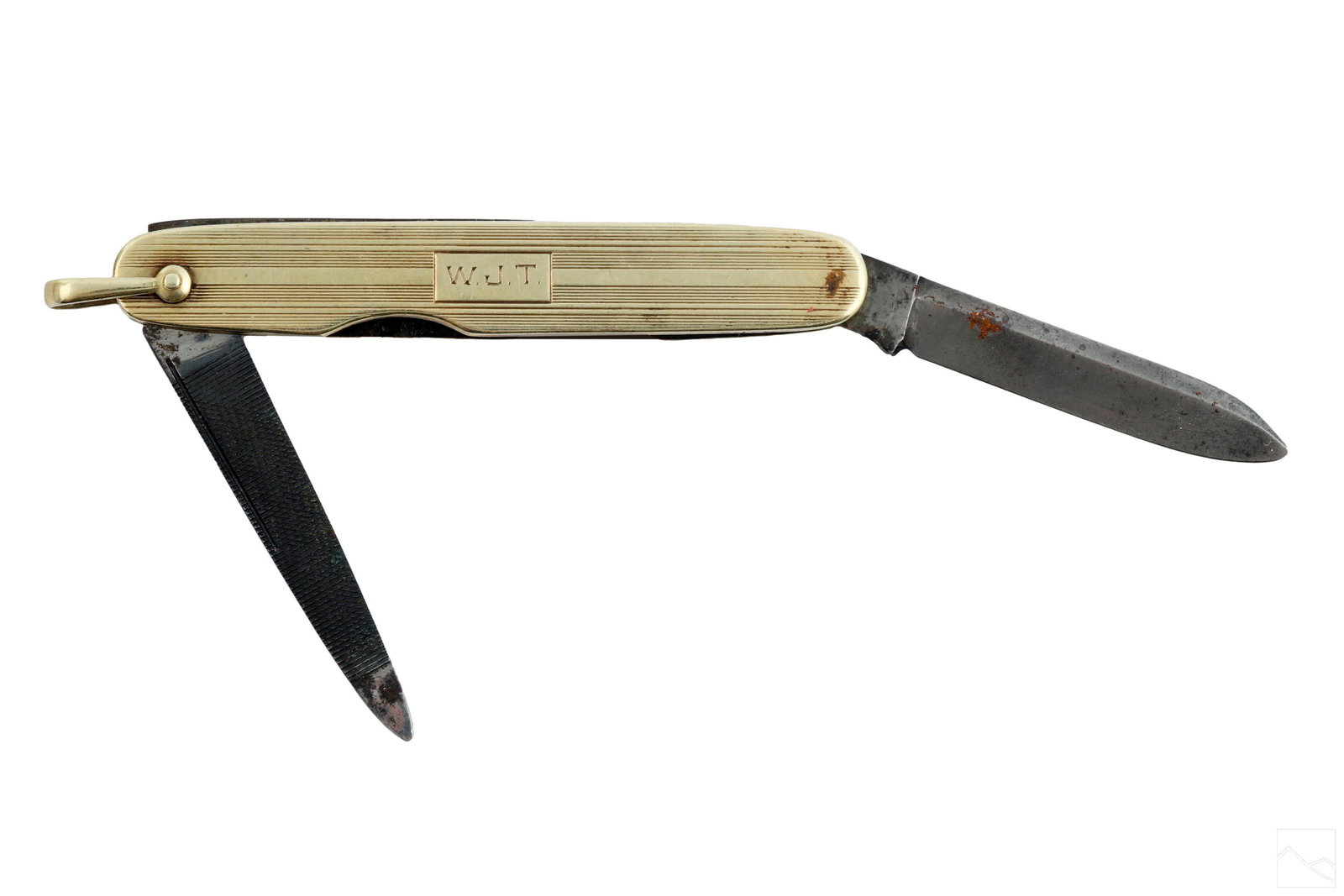 14K Gold Folding Pen Knife & File for Pocket Watch (1 of 5)