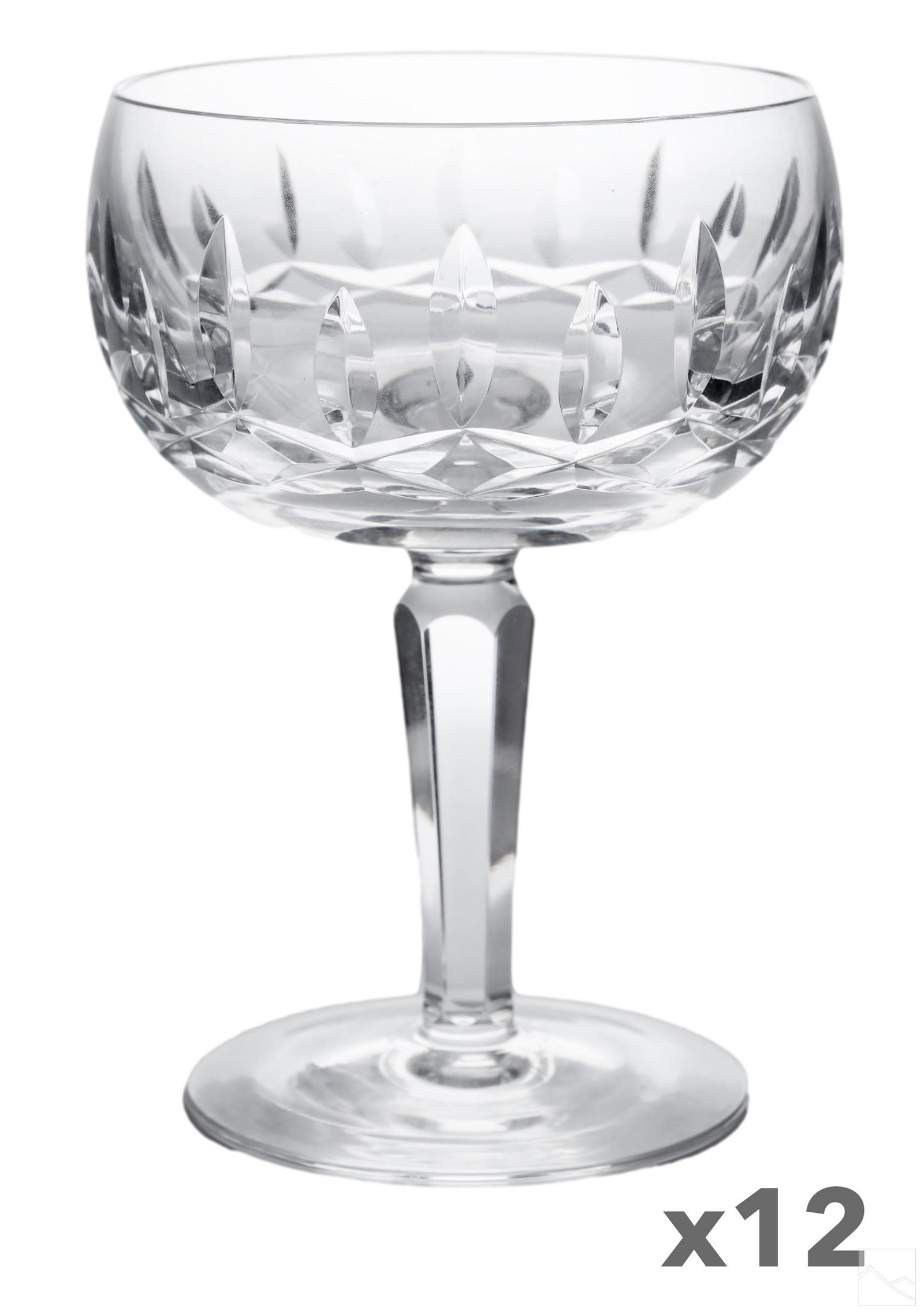 Waterford Crystal Kildare Champagne Glass 12pc SET (1 of 4)