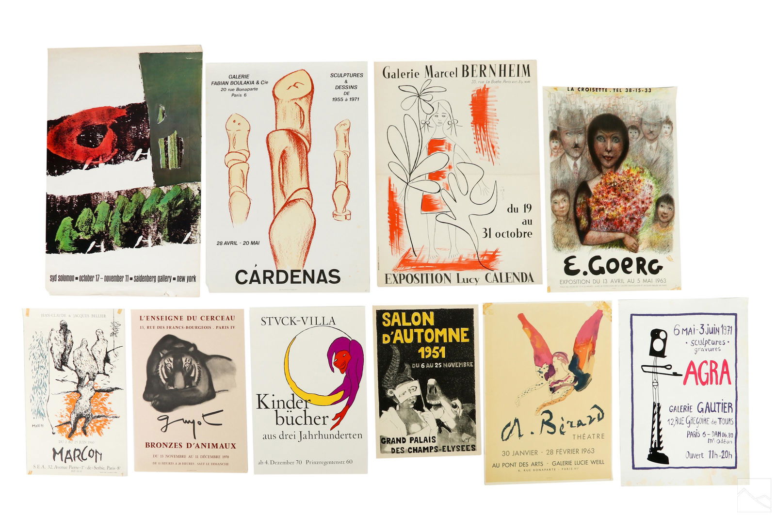 Modern 1950s 1960s & 1970s Art Exhibit Posters LOT (1 of 5)