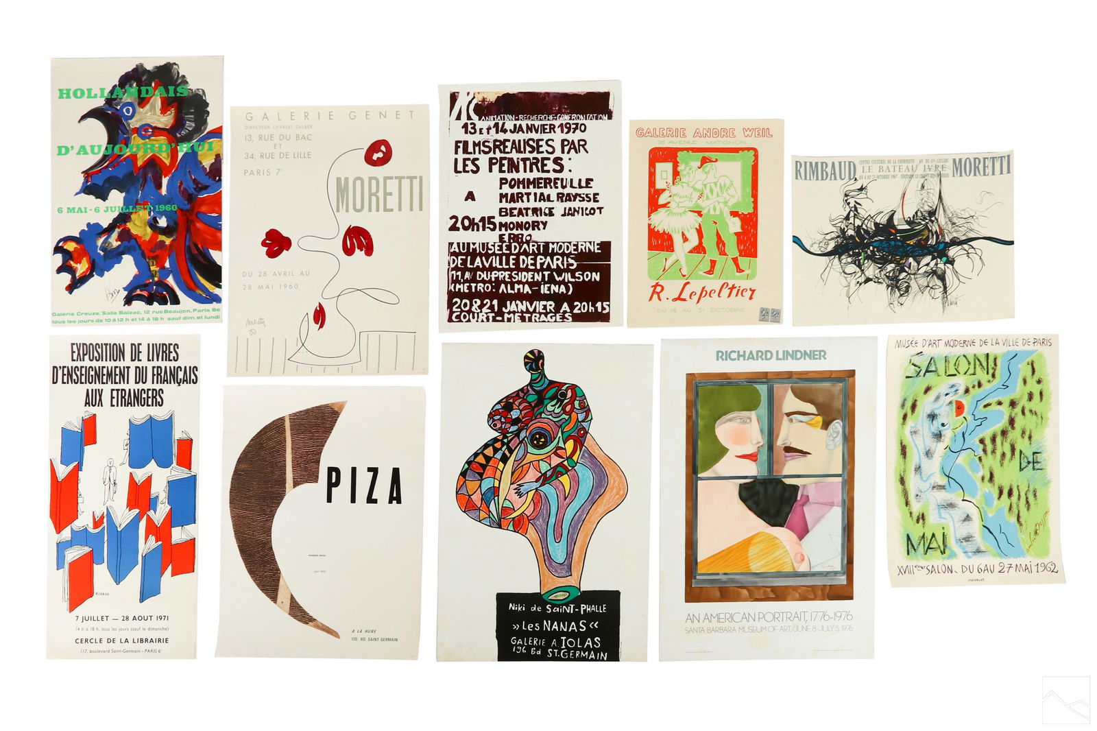 Modern 1960s & 1970s Art Exhibition Poster 10p LOT (1 of 5)