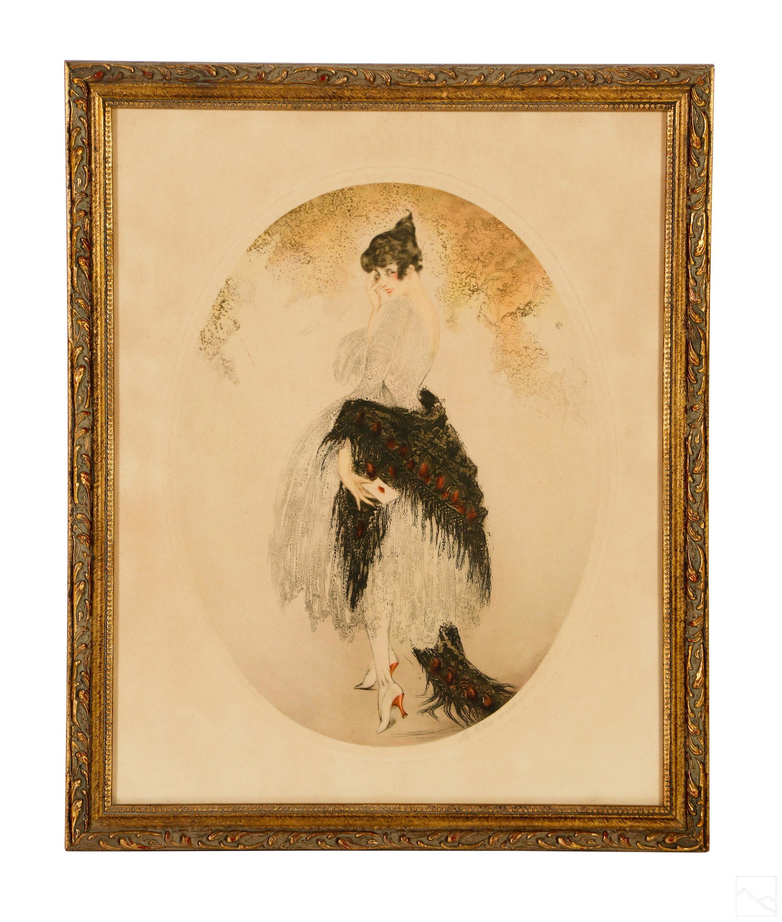 Louis Icart 1888-1950 The Letter Art Deco Etching (1 of 4)