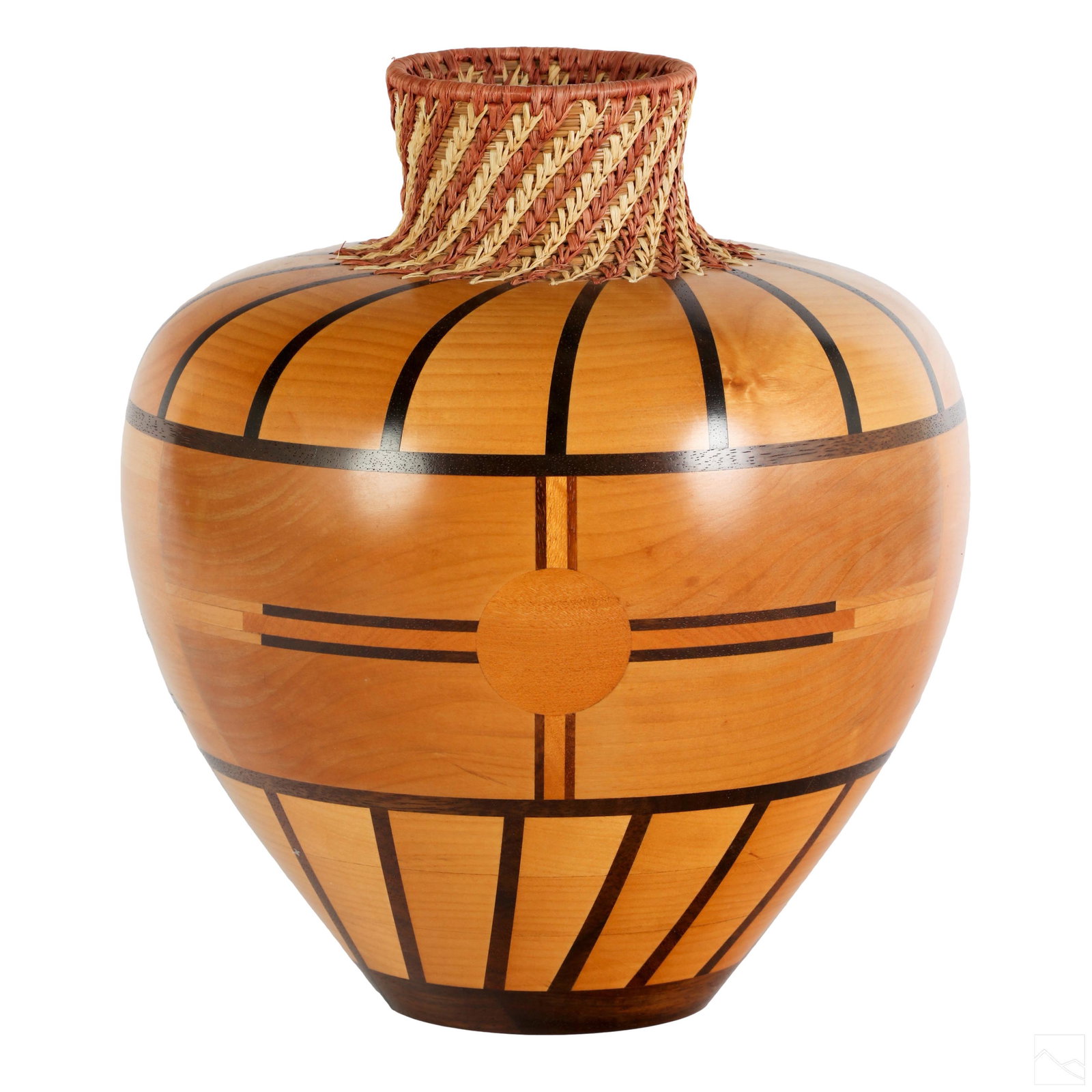 Russell Smith b.1950 Native Canadian Wood Art Vase (1 of 7)