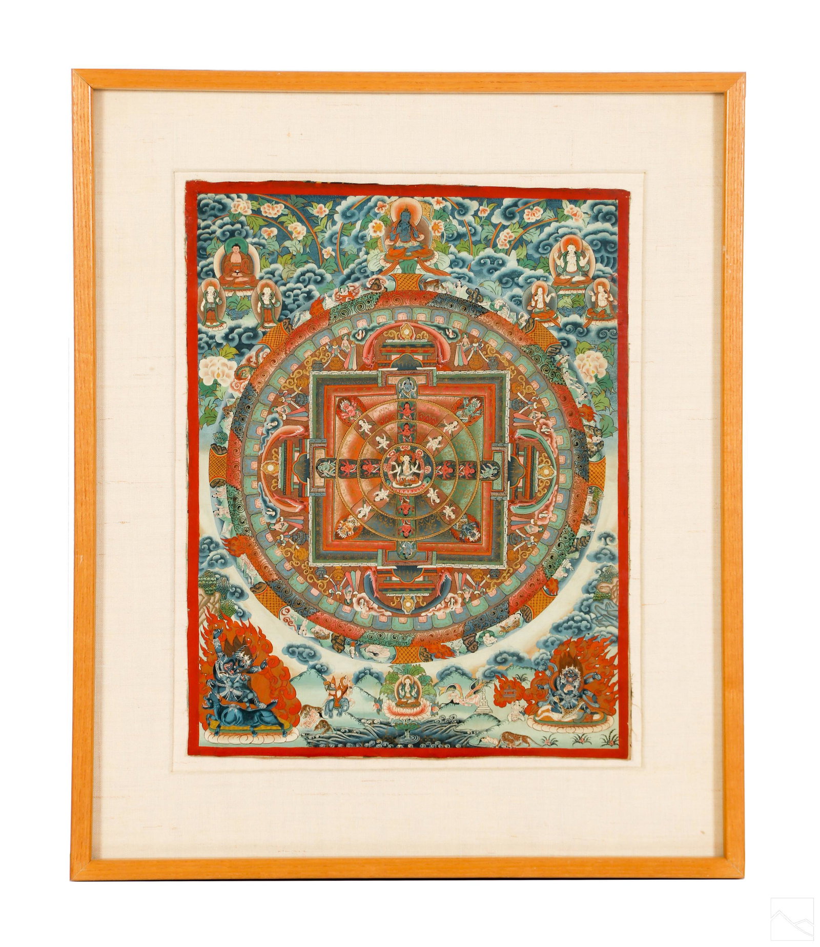 Tibetan Chinese Buddha Immortals Thangka Painting (1 of 4)