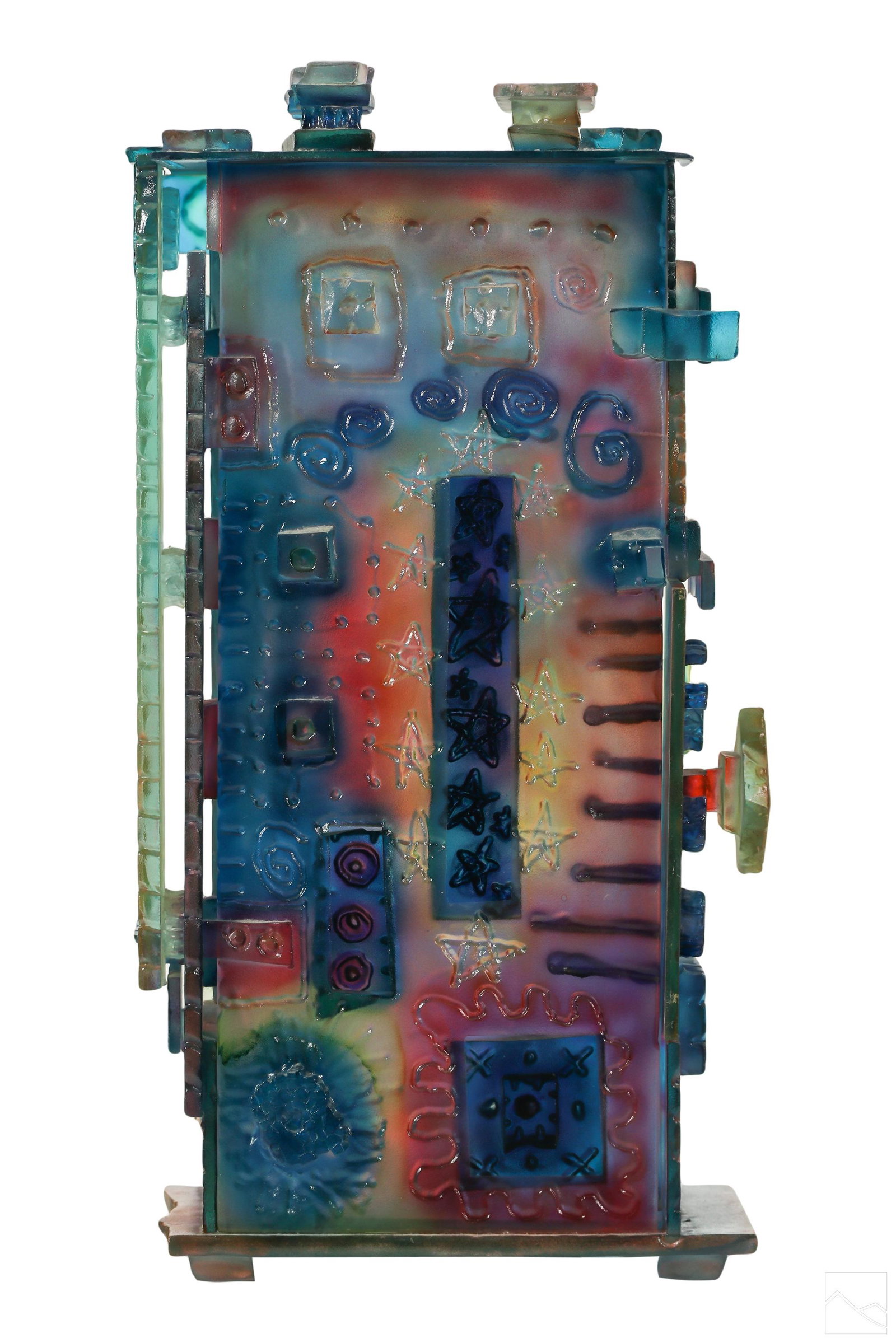 Susan Pelish b1946 Modern Art Glass Sculpture Lamp (1 of 8)