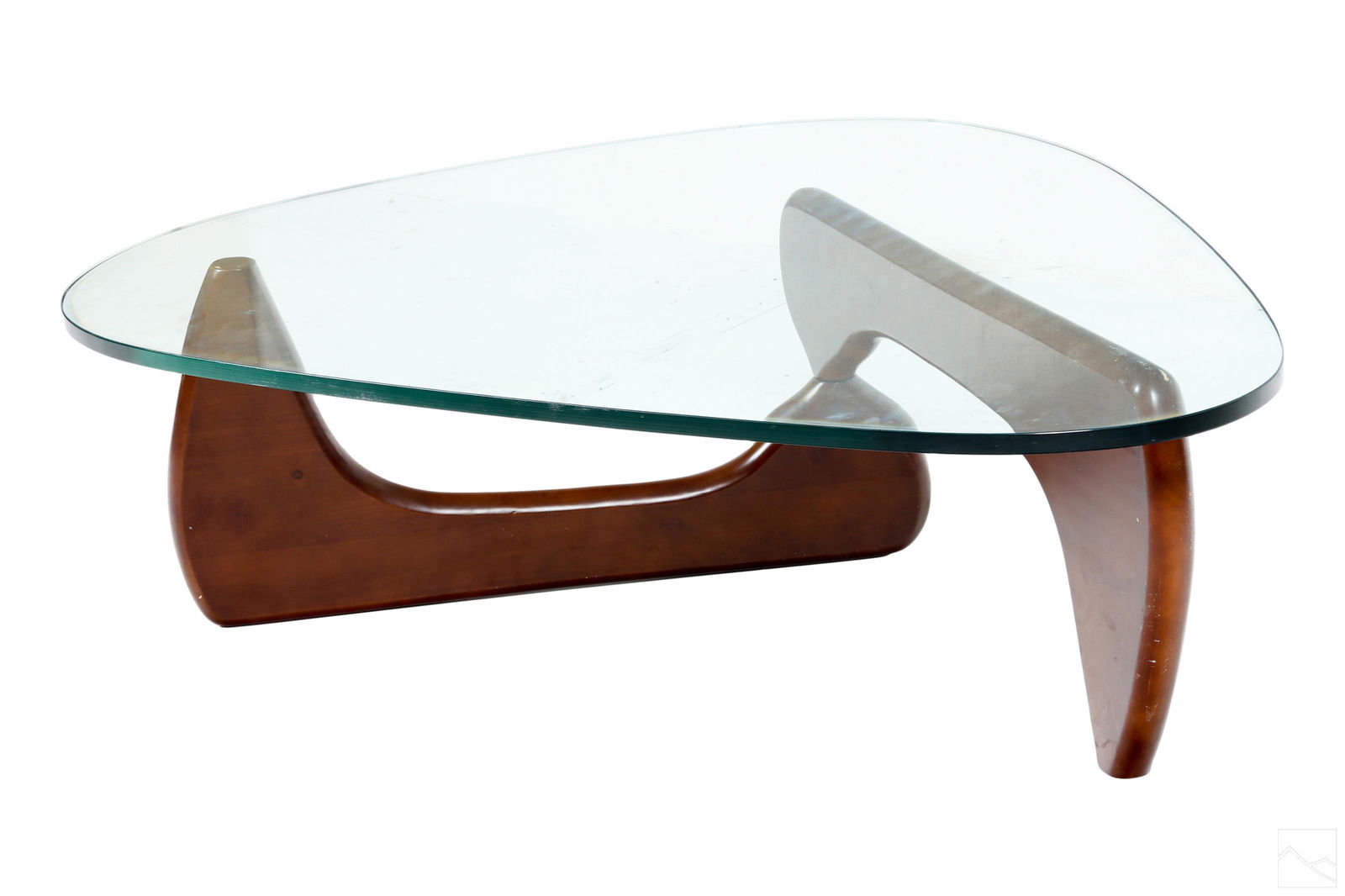 Modern Glass Wood Coffee Table after Isamu Noguchi (1 of 4)