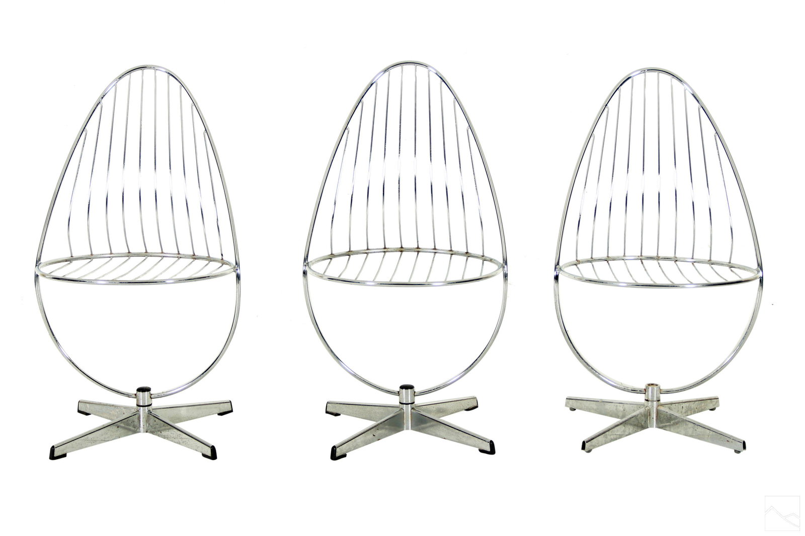 Dahlens Dalum Swedish Modern Chrome Egg Pod Chairs (1 of 6)