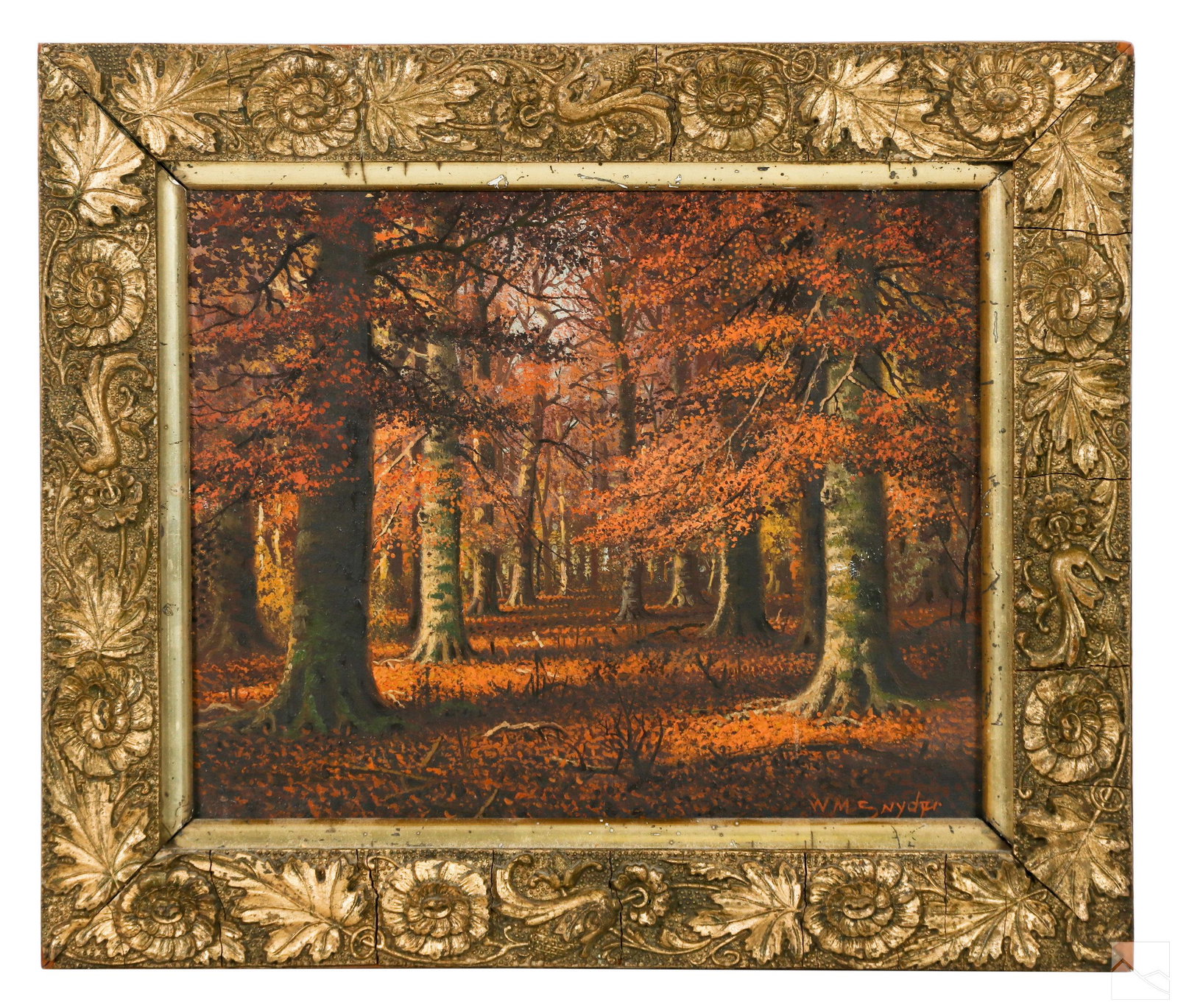 William Snyder 1848-1930 Forest Landscape Painting (1 of 4)