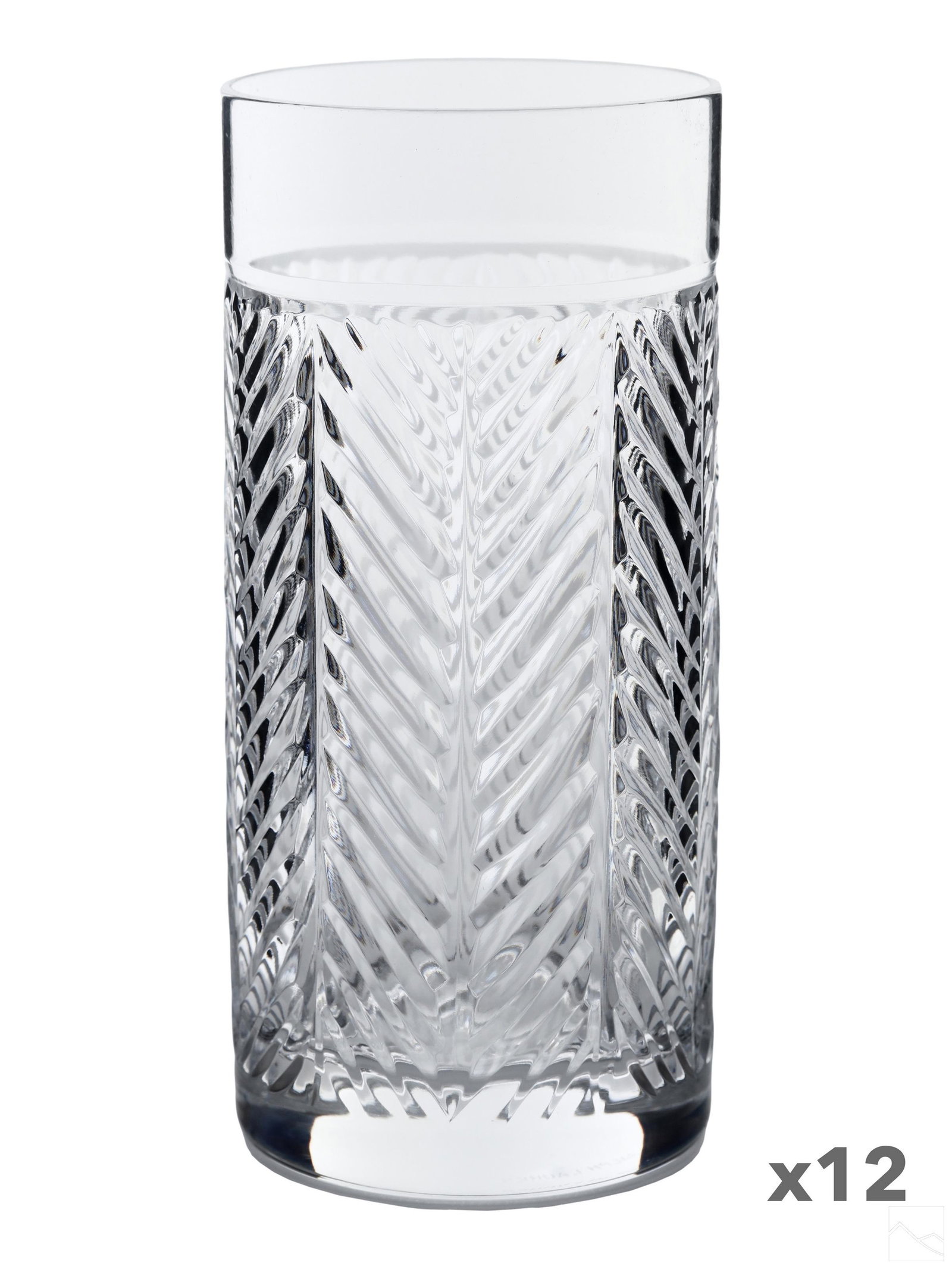 Ralph Lauren Herringbone Tumbler Glasses 12pc SET (1 of 4)