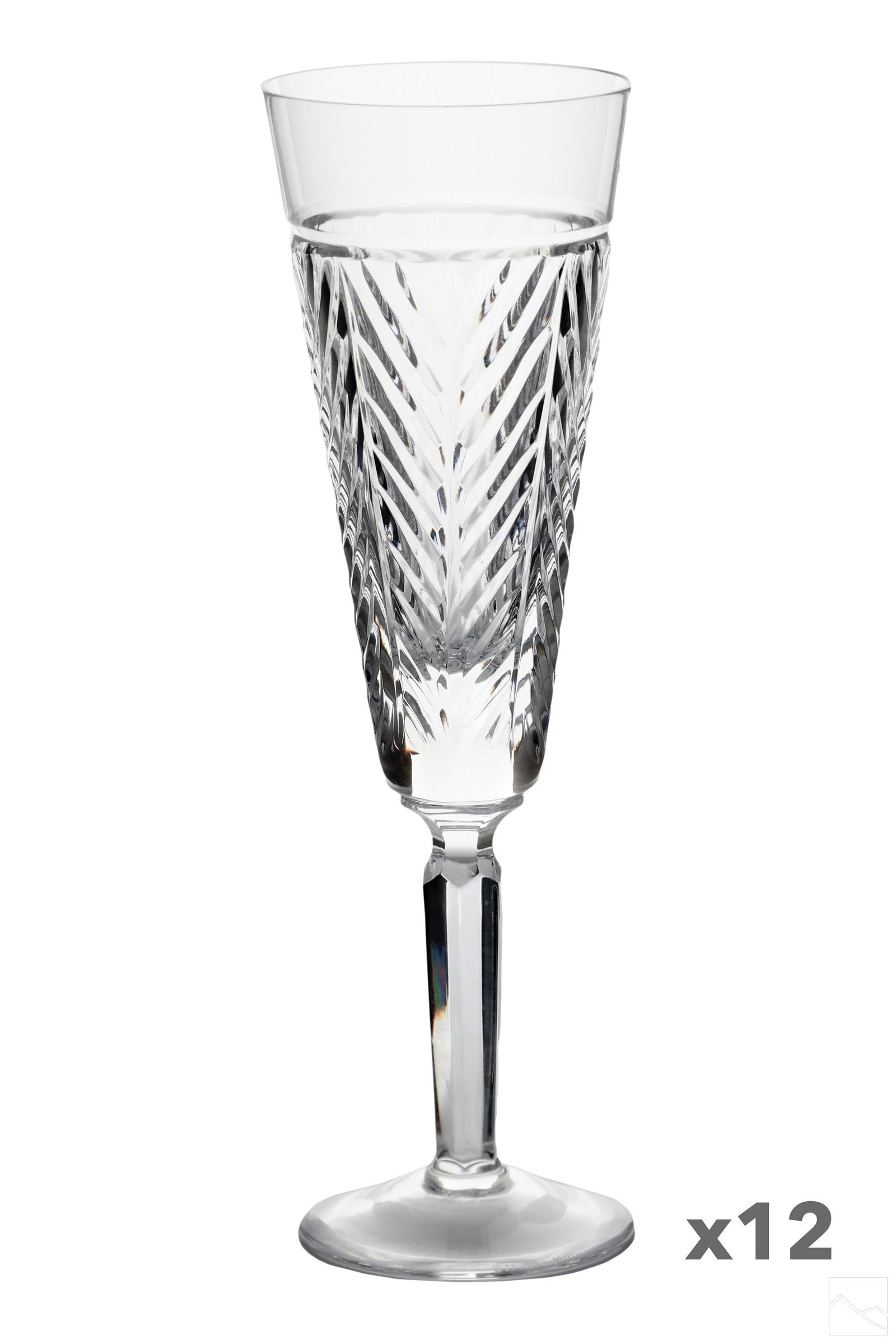 Ralph Lauren Herringbone Champagne Flute 12pc SET (1 of 4)