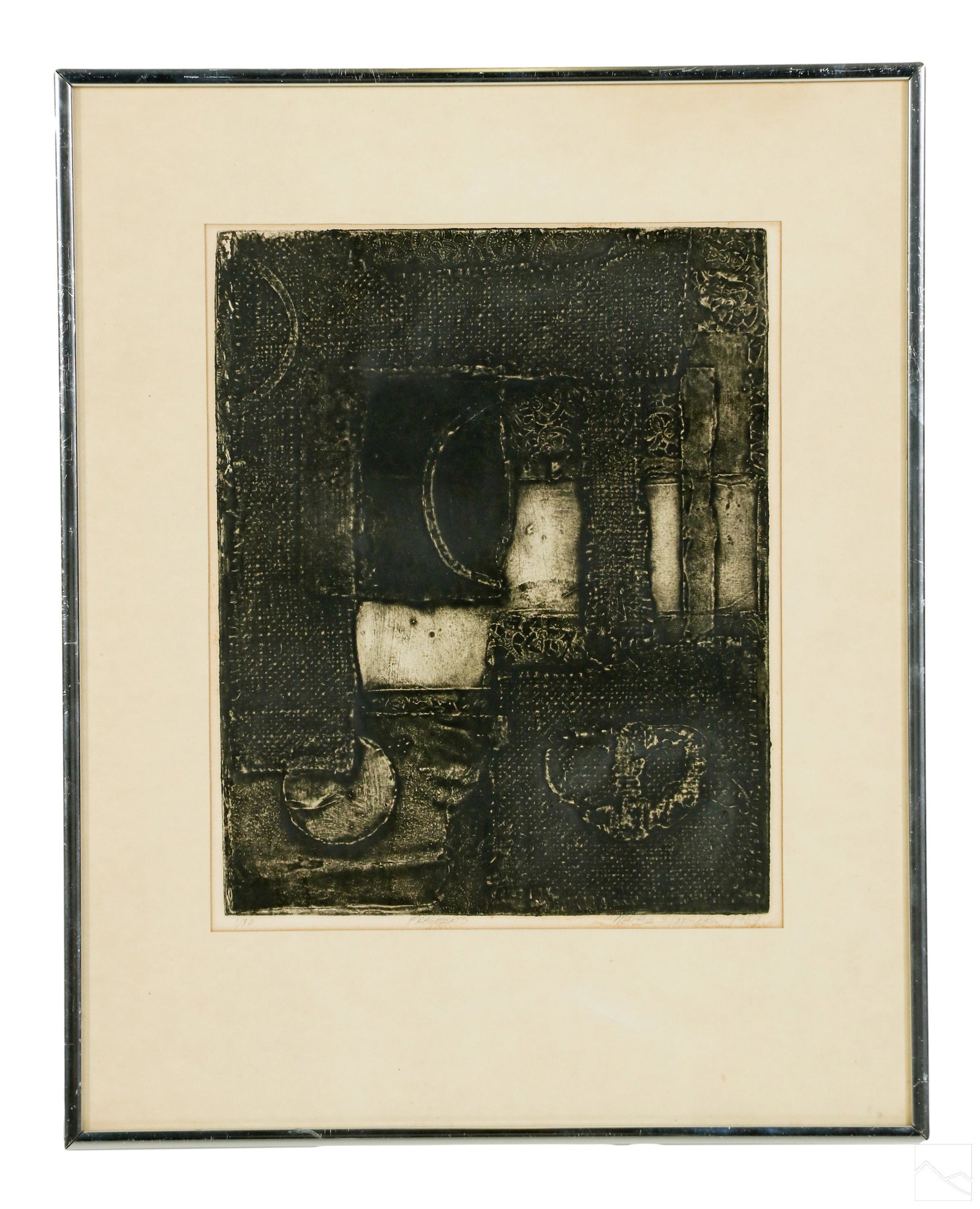 Martha Slaymaker 1930-1995 Art Collograph SIGNED (1 of 6)
